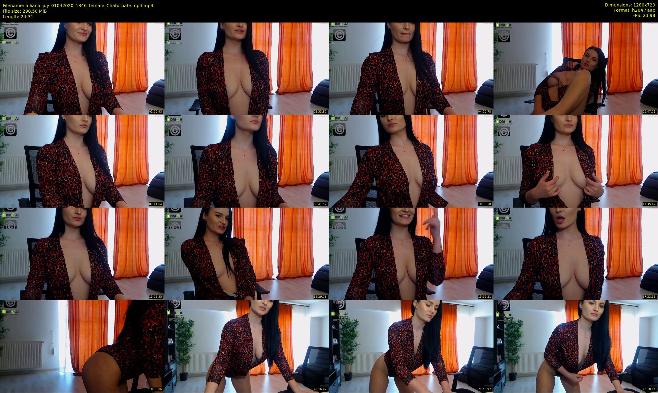 alliana_joy — 25 minute Chaturbate female cam show recording, 720p, Apr 1, 2020