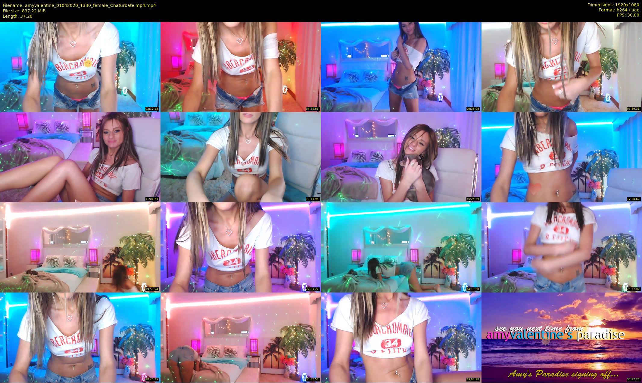 amyvalentine — 38 minute Chaturbate female cam show recording, 1080p, Apr 1, 2020
