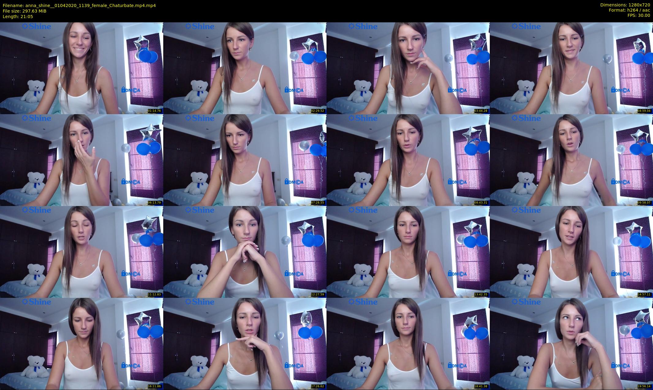 anna_shine_ — 22 minute Chaturbate female cam show recording, 720p, Apr 1, 2020