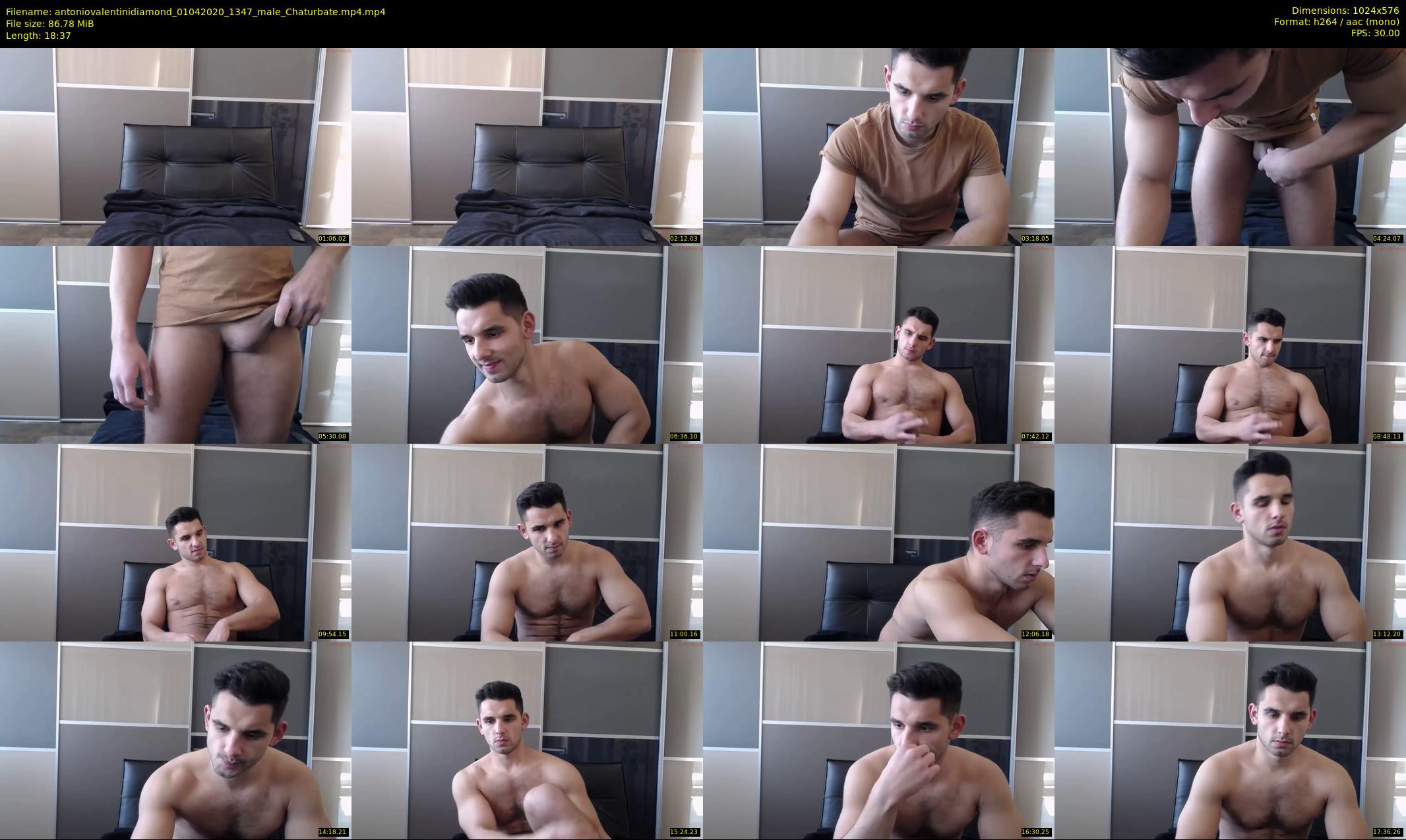 antoniovalentinidiamond — 19 minute Chaturbate male cam show recording, 480p, Apr 1, 2020