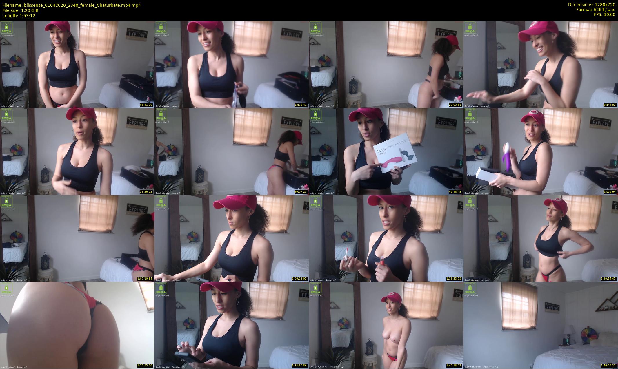 blissense — 114 minute Chaturbate female cam show recording, 720p, Apr 1, 2020