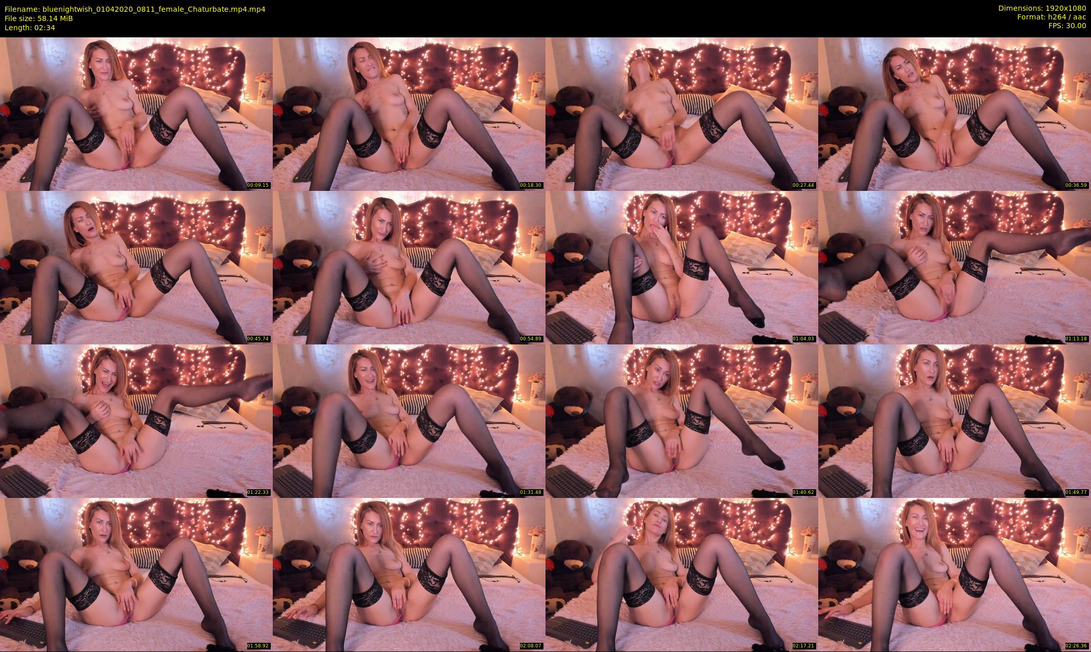 bluenightwish — 3 minute Chaturbate female cam show recording, 1080p, Apr 1, 2020