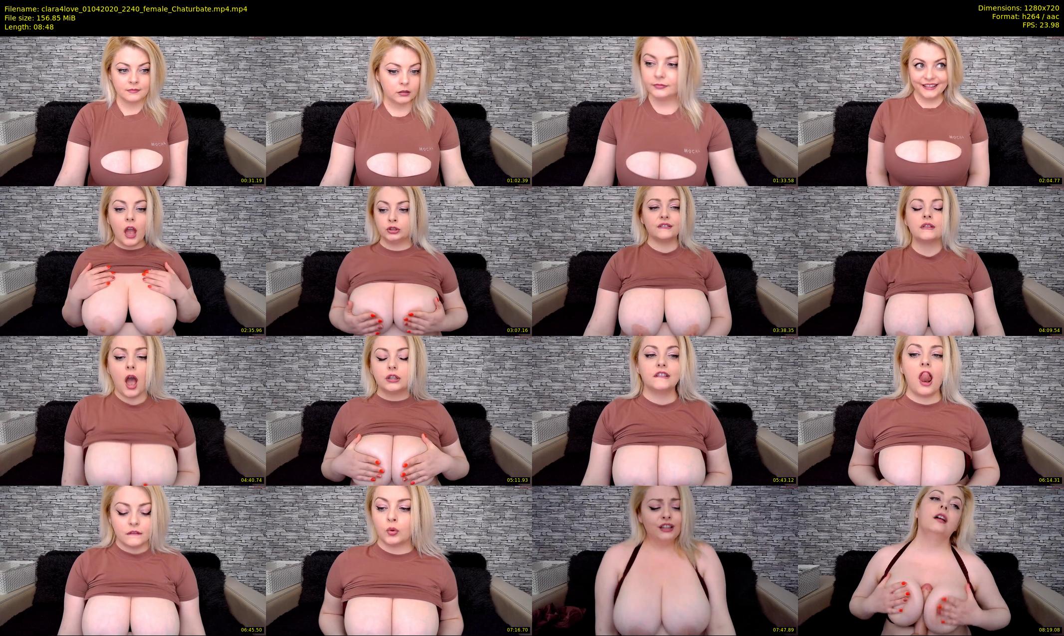clara4love — 9 minute Chaturbate female cam show recording, 720p, Apr 1, 2020