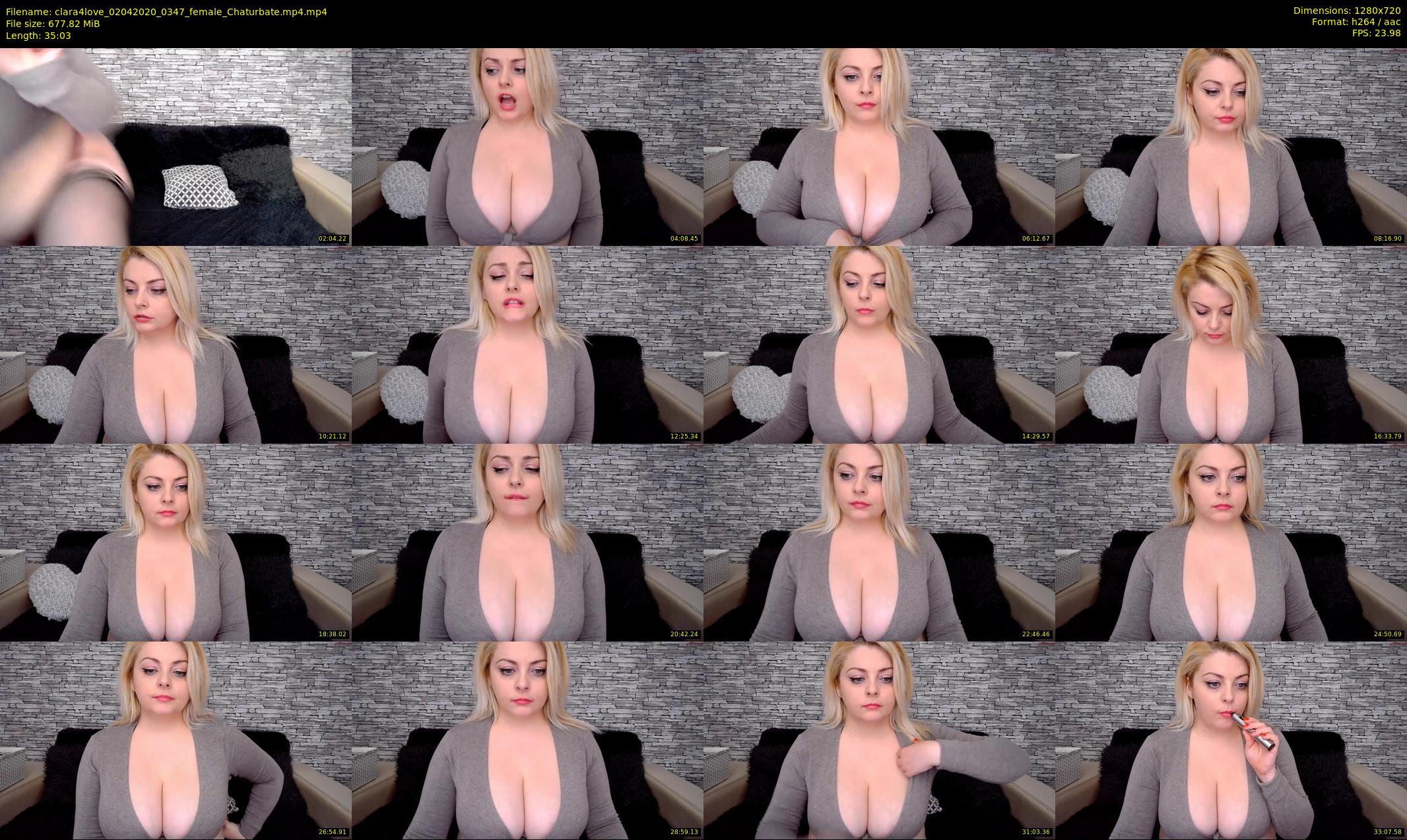 clara4love — 36 minute Chaturbate female cam show recording, 720p, Apr 2, 2020
