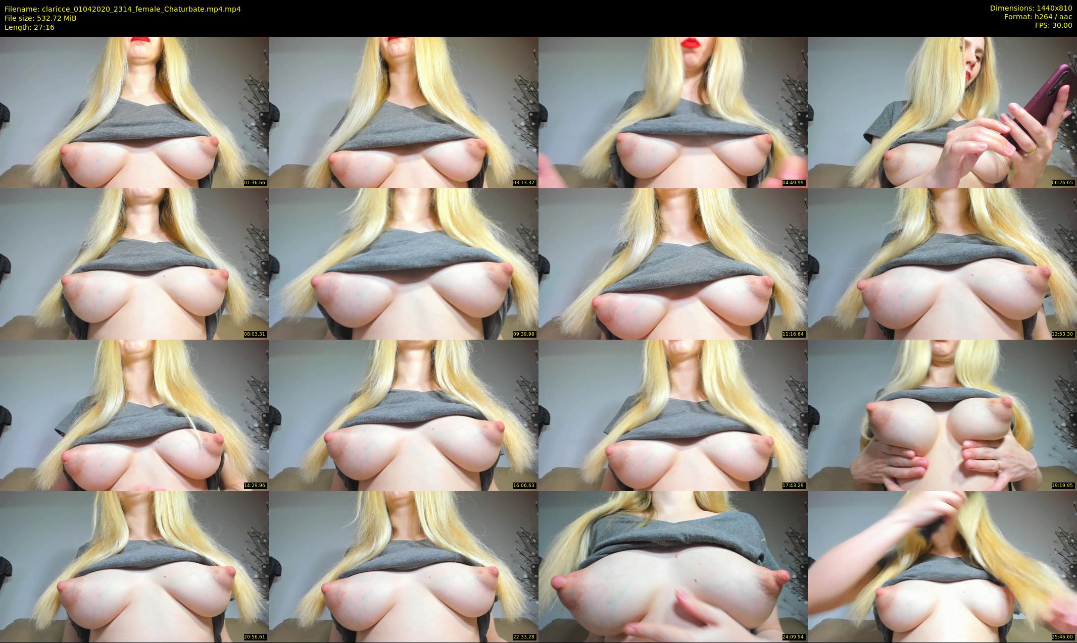 claricce — 28 minute Chaturbate female cam show recording, 720p, Apr 1, 2020