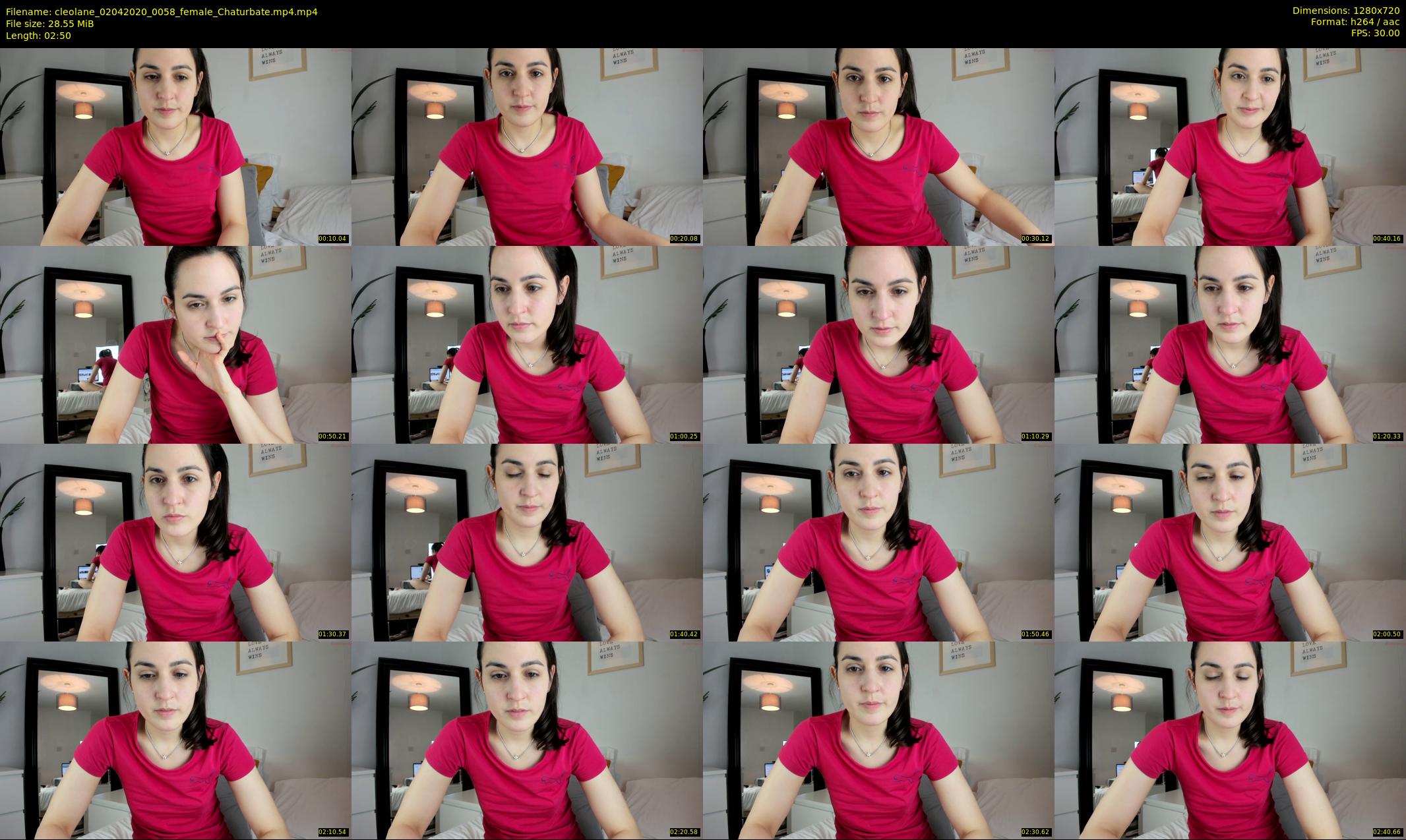 cleolane — 3 minute Chaturbate female cam show recording, 720p, Apr 2, 2020