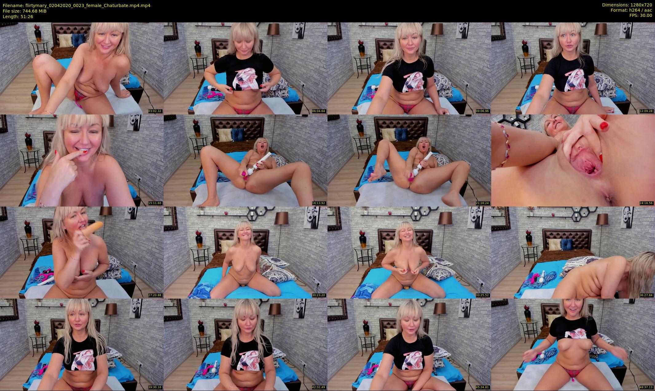 flirtymary — 52 minute Chaturbate female cam show recording, 720p, Apr 2, 2020