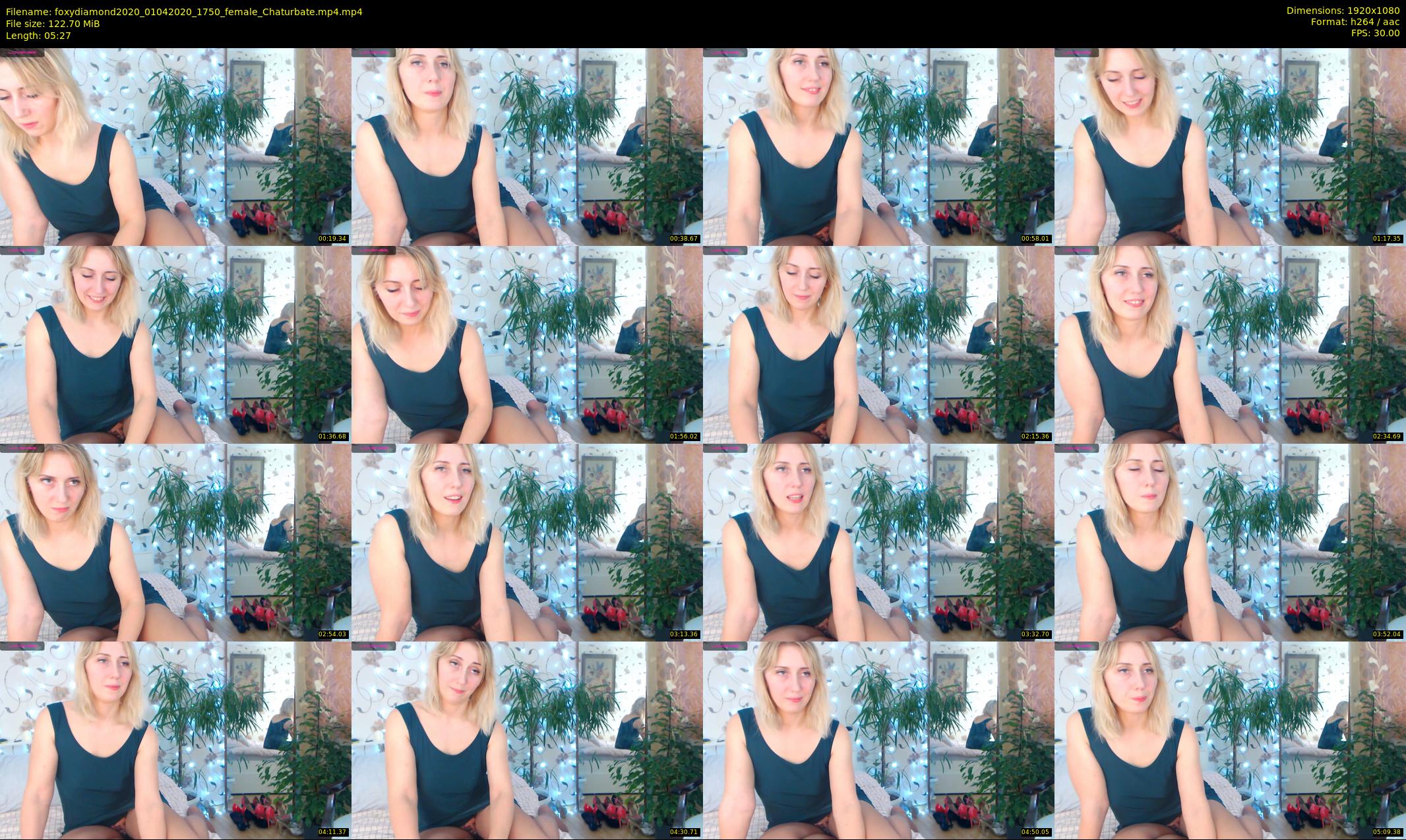 foxydiamond2020 — 6 minute Chaturbate female cam show recording, 1080p, Apr 1, 2020