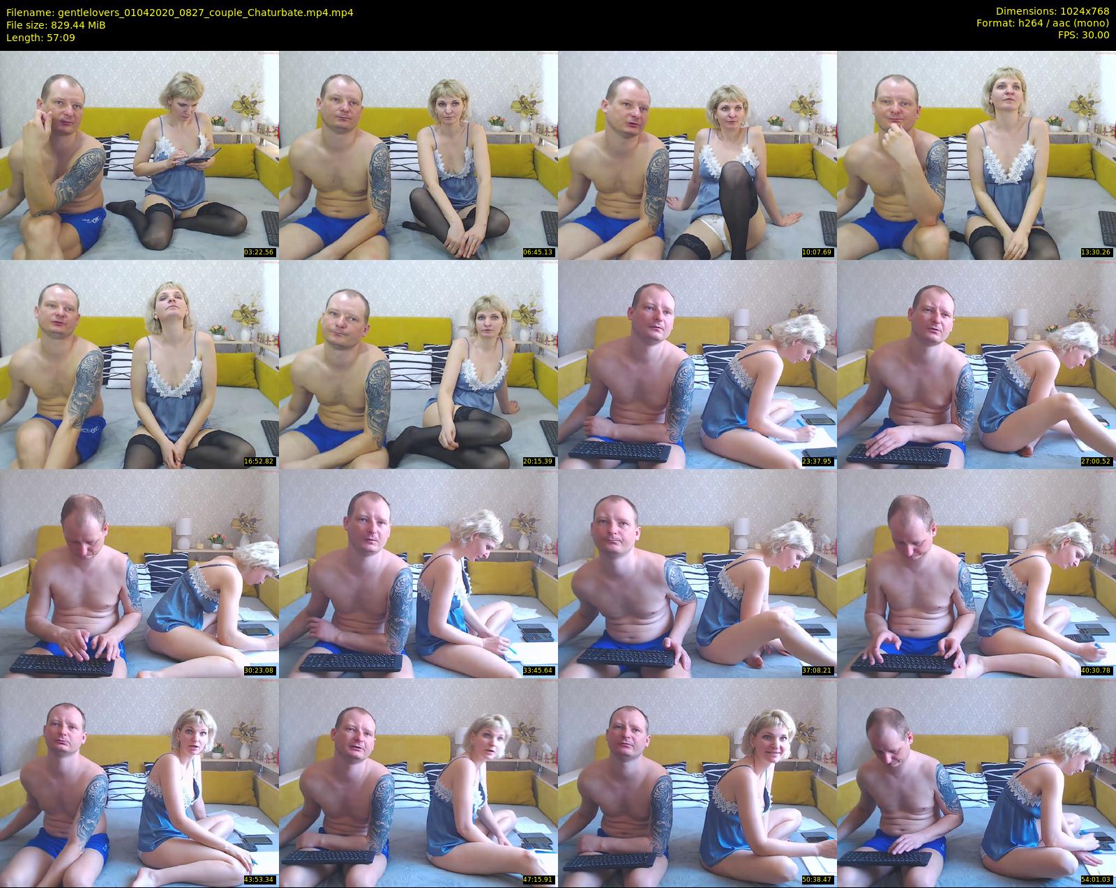 gentlelovers — 58 minute Chaturbate couple cam show recording, 720p, Apr 1, 2020