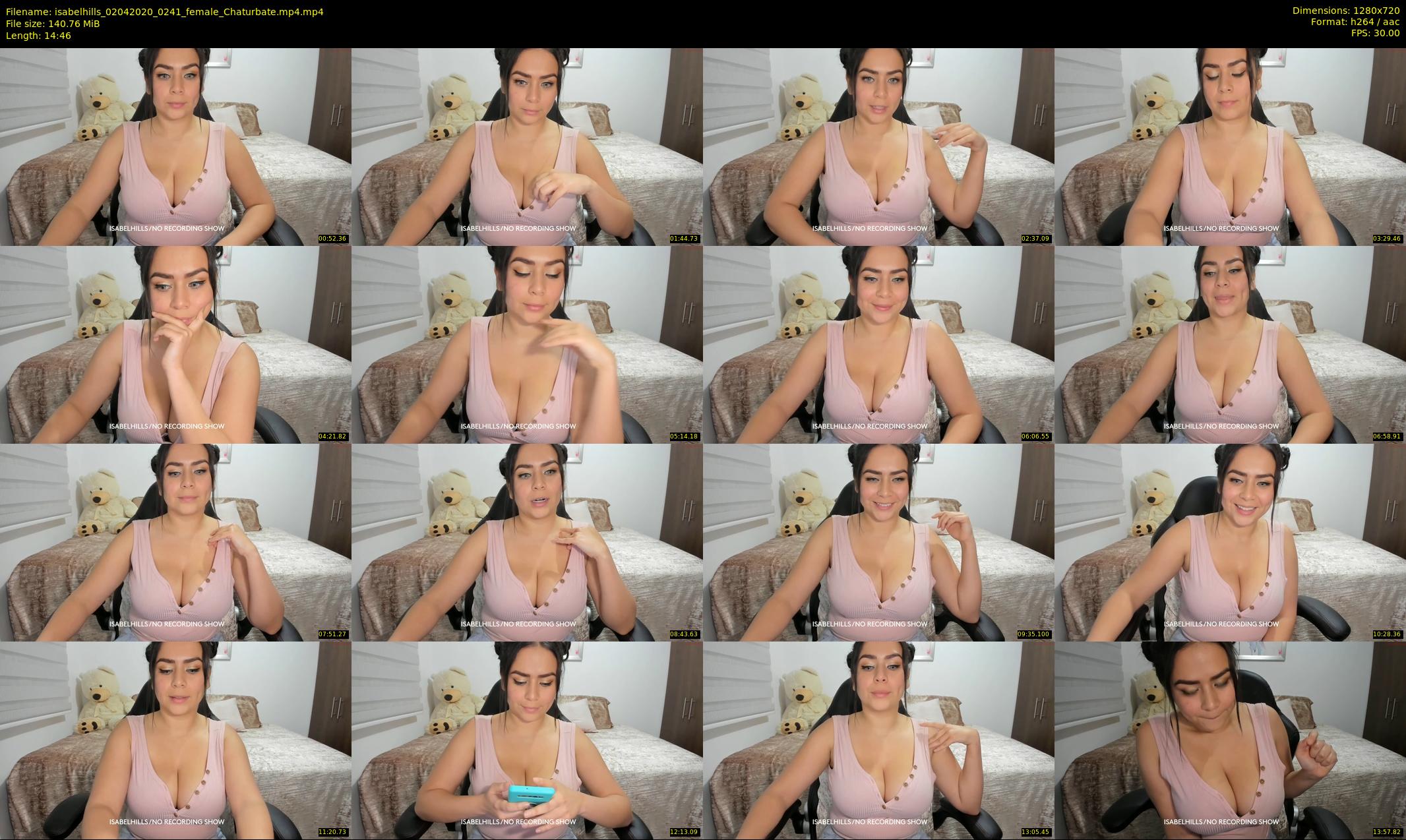 isabelhills — 15 minute Chaturbate female cam show recording, 720p, Apr 2, 2020