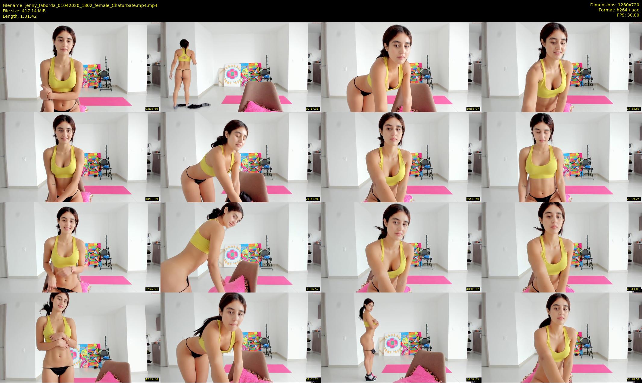 jenny_taborda — 62 minute Chaturbate female cam show recording, 720p, Apr 1, 2020
