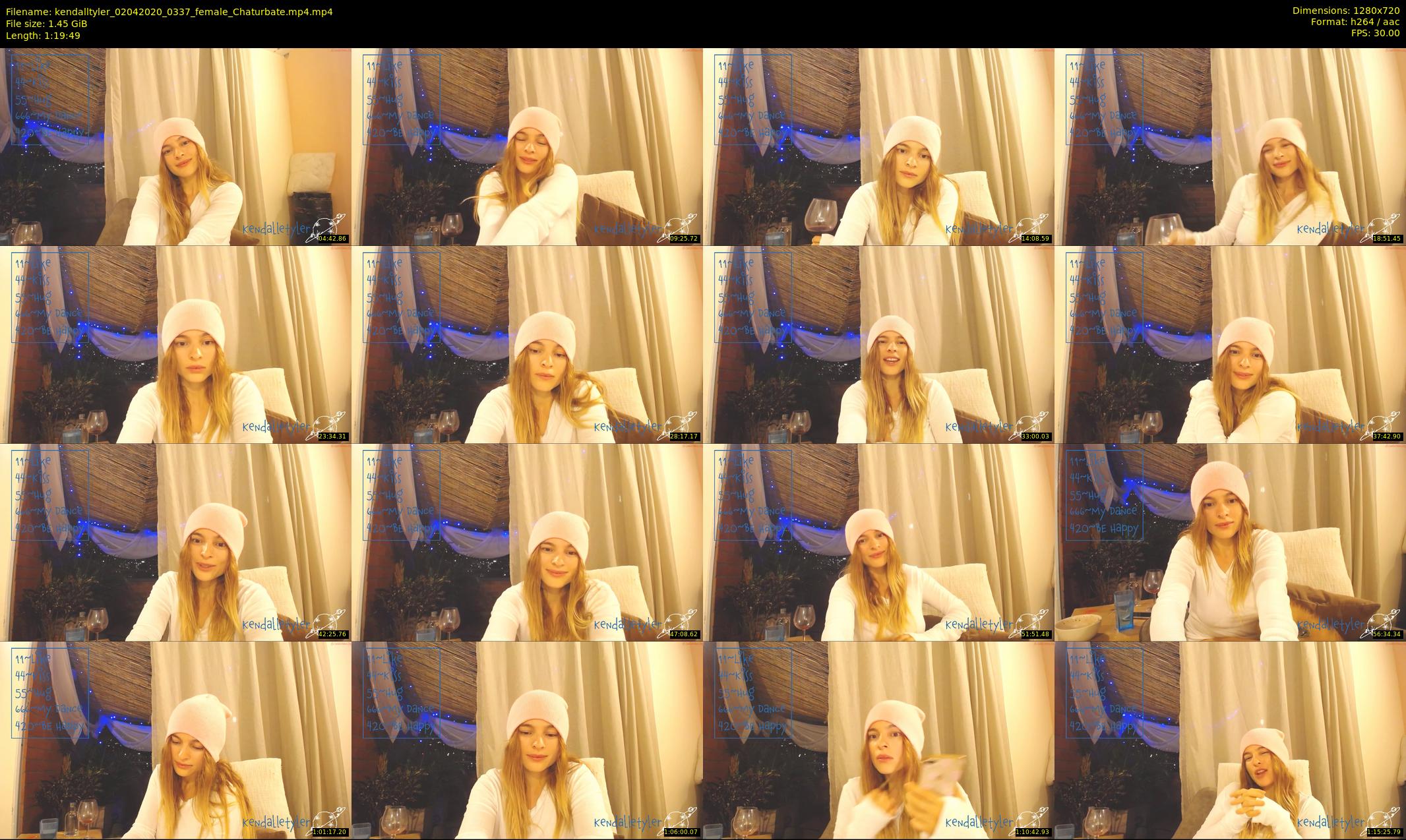kendalltyler — 80 minute Chaturbate female cam show recording, 720p, Apr 2, 2020