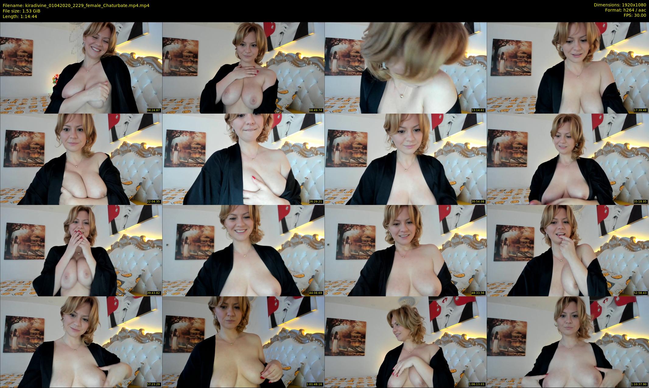 kiradivine — 75 minute Chaturbate female cam show recording, 1080p, Apr 1, 2020