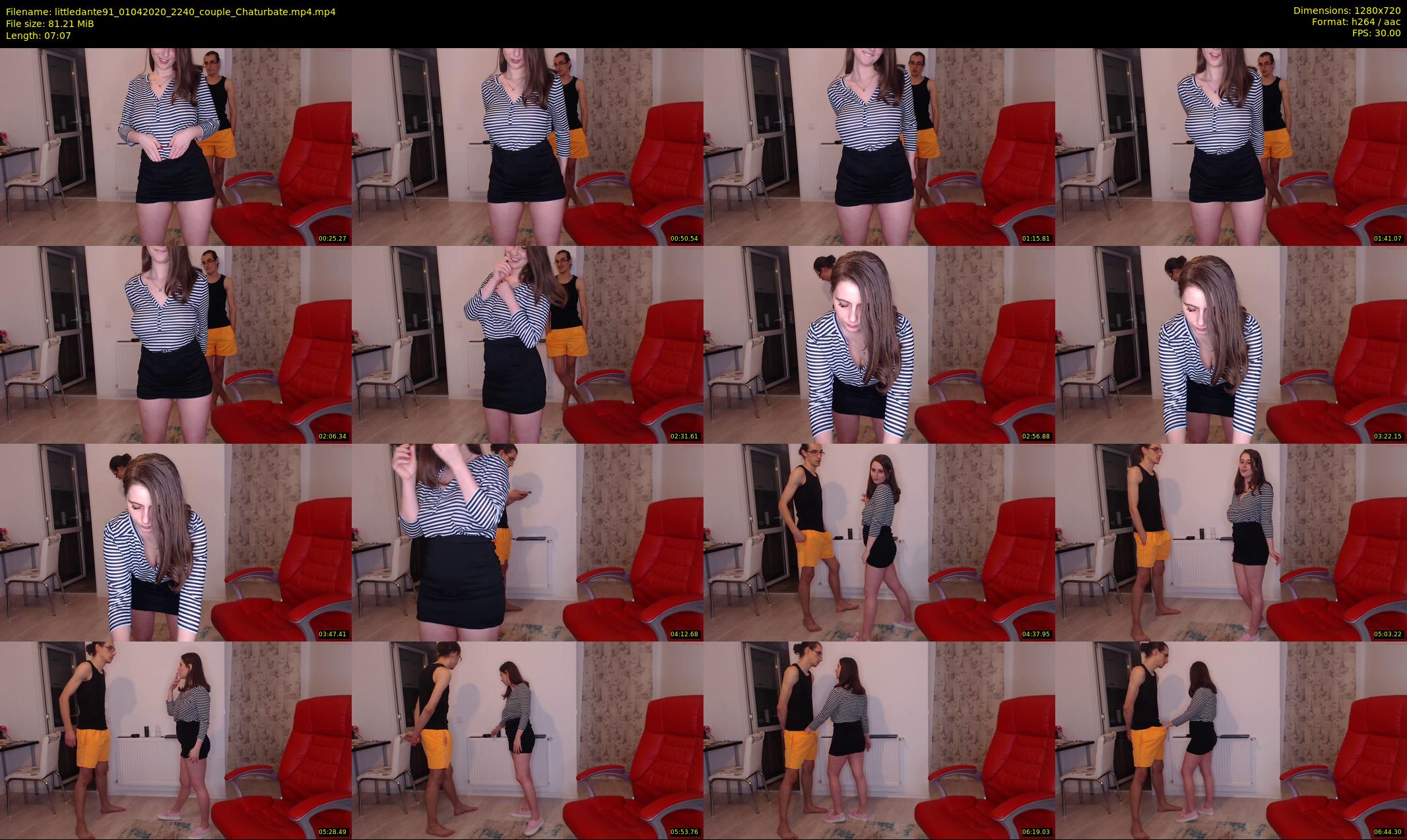 littledante91 — 8 minute Chaturbate couple cam show recording, 720p, Apr 1, 2020