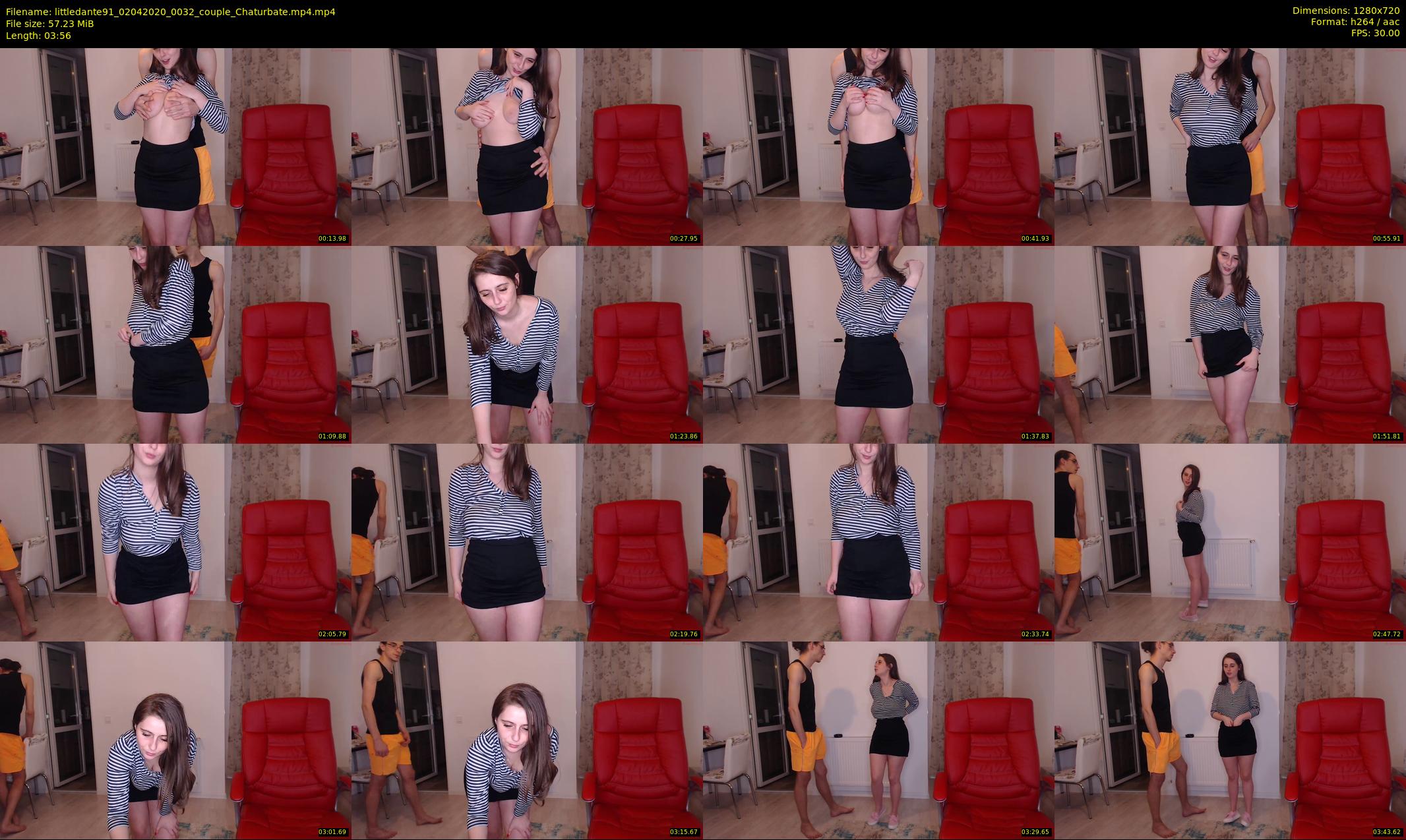 littledante91 — 4 minute Chaturbate couple cam show recording, 720p, Apr 2, 2020