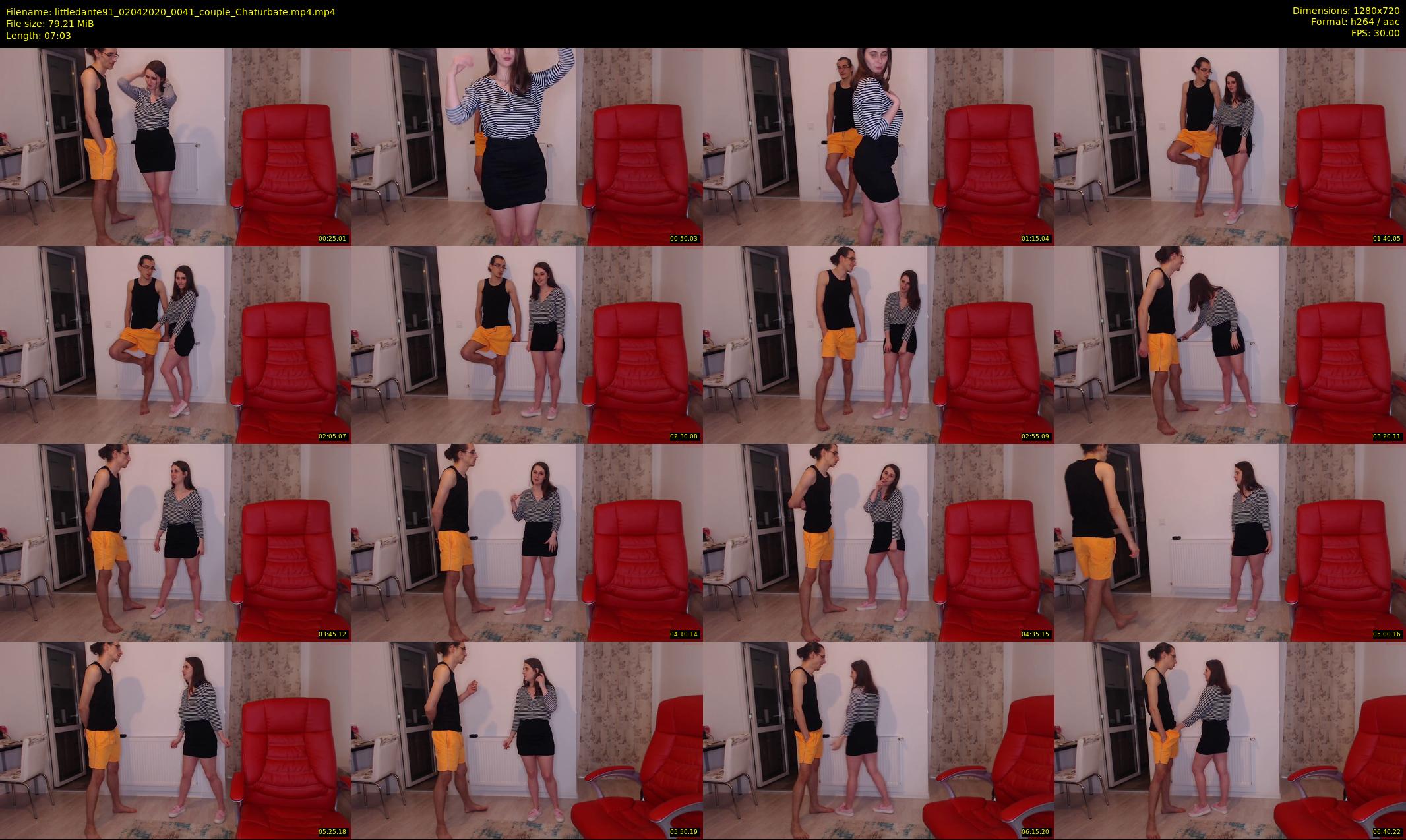 littledante91 — 8 minute Chaturbate couple cam show recording, 720p, Apr 2, 2020