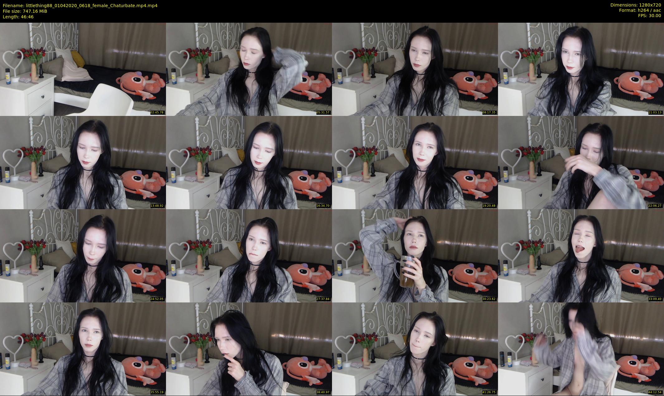littlething88 — 47 minute Chaturbate female cam show recording, 720p, Apr 1, 2020
