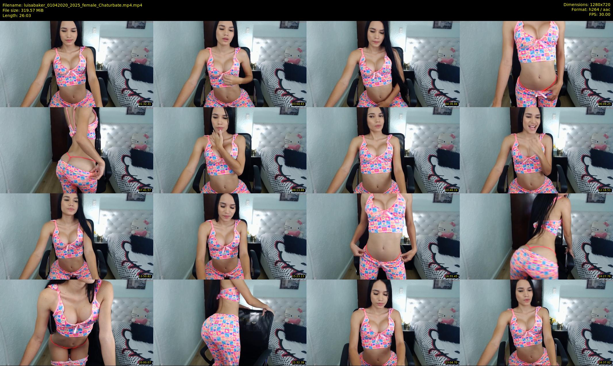 luisabaker — 27 minute Chaturbate female cam show recording, 720p, Apr 1, 2020