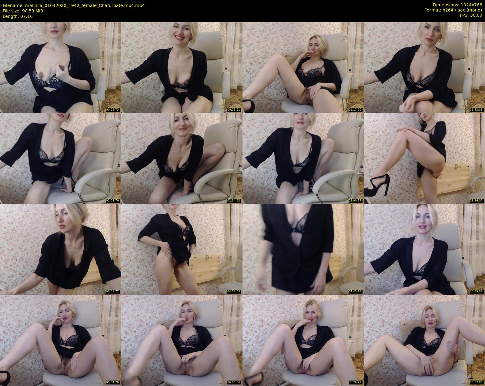 mallinia — 8 minute Chaturbate female cam show recording, 720p, Apr 1, 2020