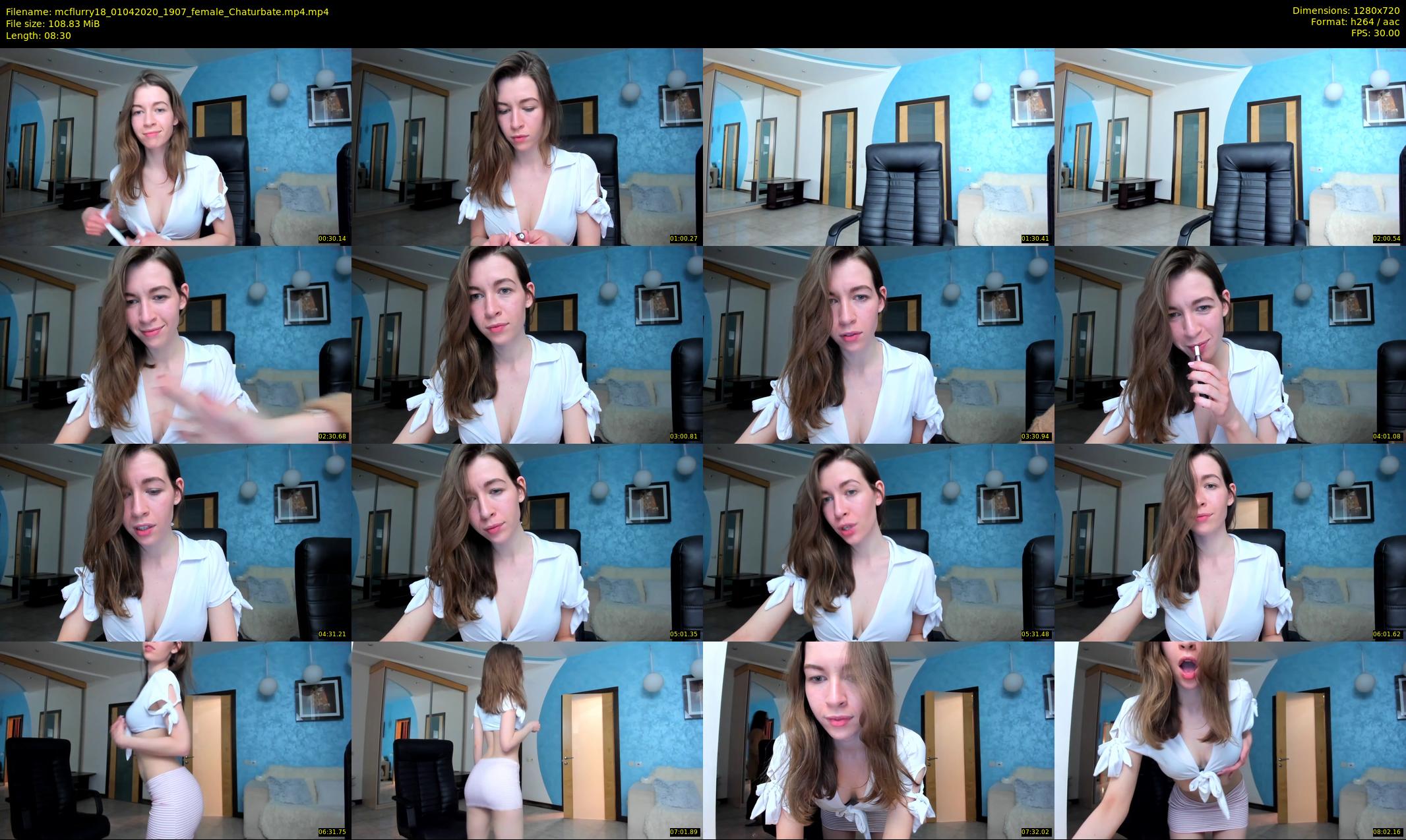 mcflurry18 — 9 minute Chaturbate female cam show recording, 720p, Apr 1, 2020