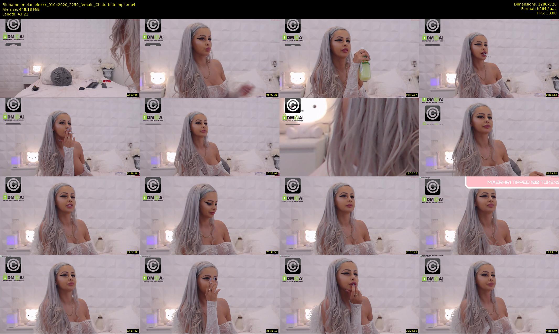 melanielexxx — 44 minute Chaturbate female cam show recording, 720p, Apr 1, 2020