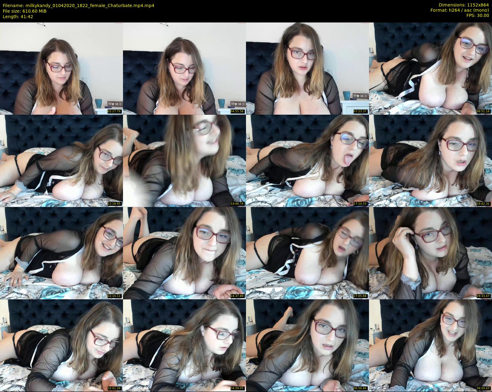 milkykandy — 42 minute Chaturbate female cam show recording, 720p, Apr 1, 2020