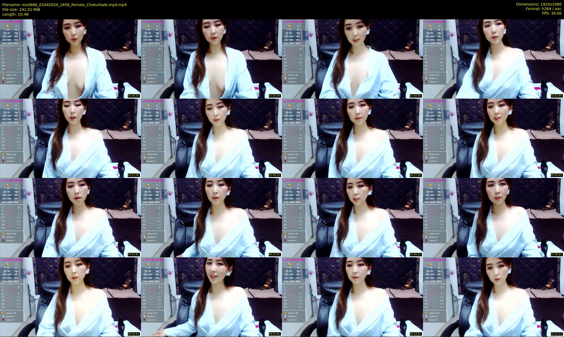 moli666 — 11 minute Chaturbate female cam show recording, 1080p, Apr 1, 2020