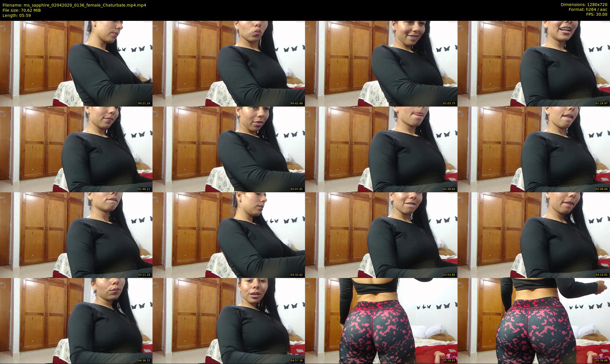 ms_sapphire — 6 minute Chaturbate female cam show recording, 720p, Apr 2, 2020