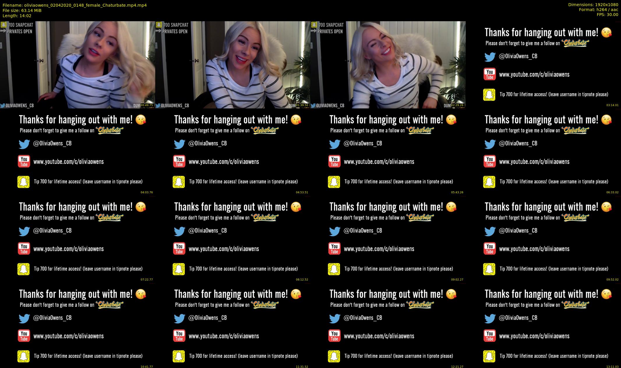 oliviaowens — 15 minute Chaturbate female cam show recording, 1080p, Apr 2, 2020