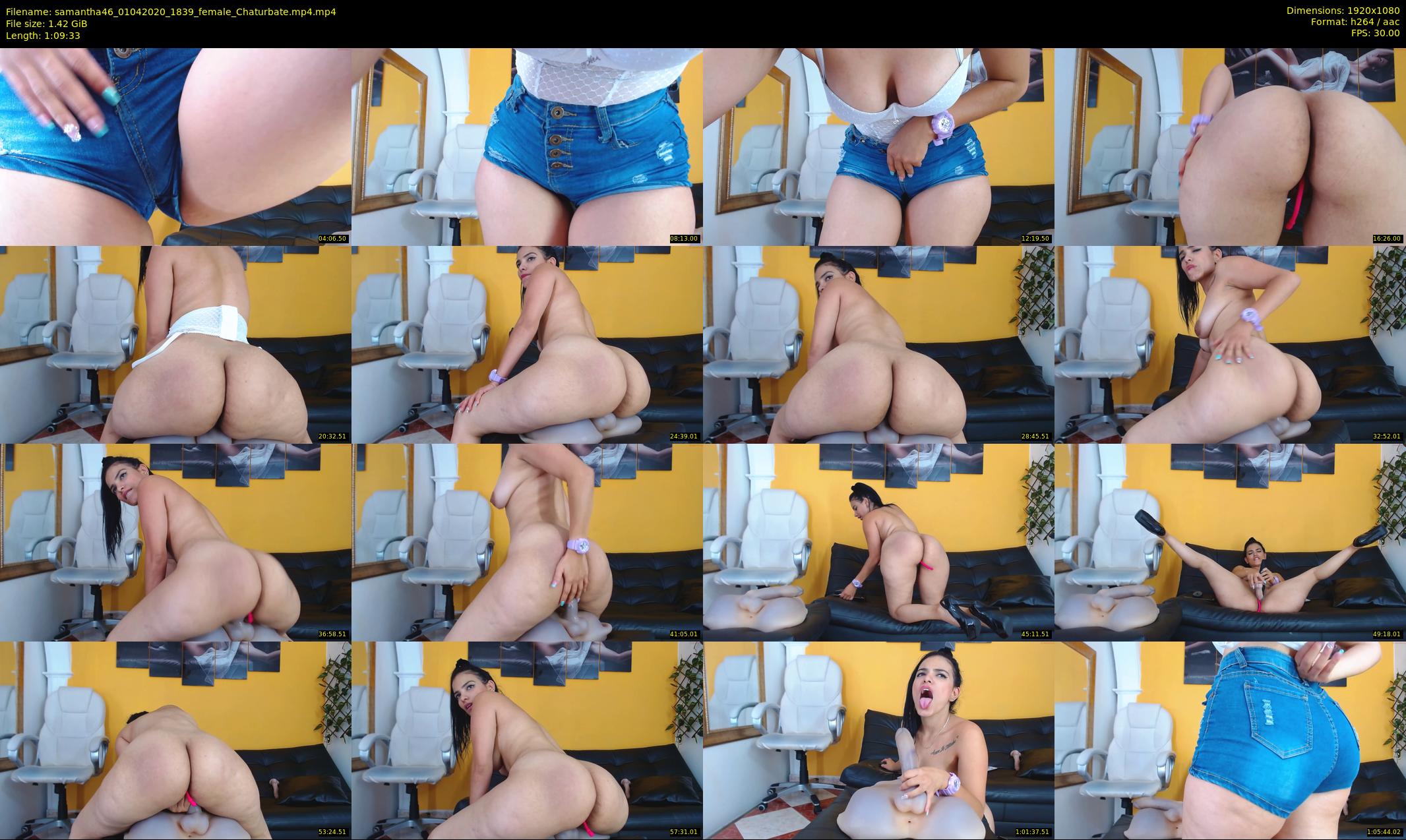 samantha46 — 70 minute Chaturbate female cam show recording, 1080p, Apr 1, 2020
