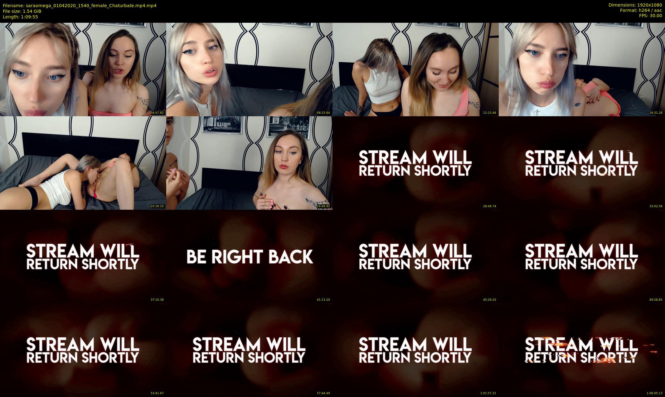 saraomega — 70 minute Chaturbate couple cam show recording, 1080p, Apr 1, 2020