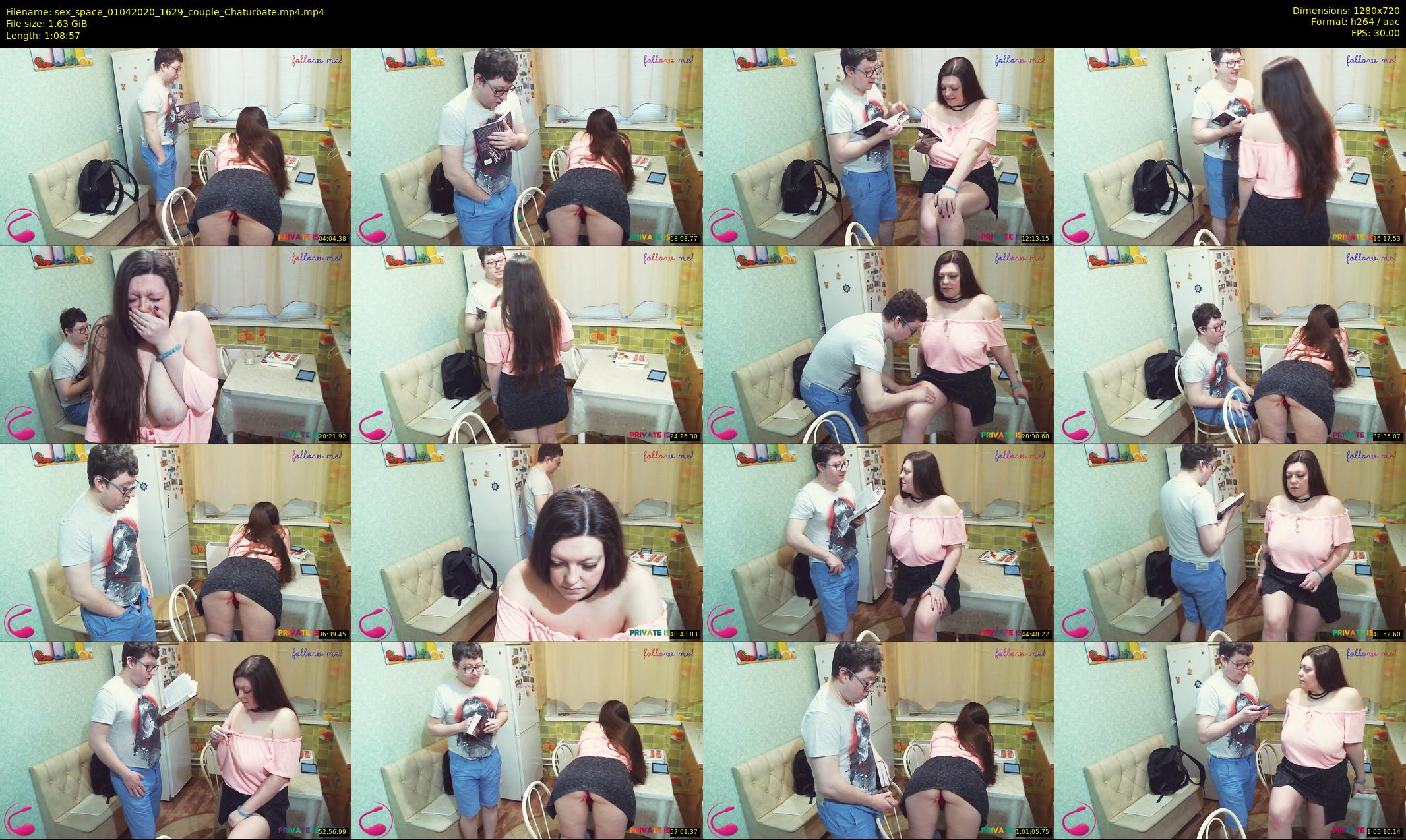 sex_space — 69 minute Chaturbate couple cam show recording, 720p, Apr 1, 2020