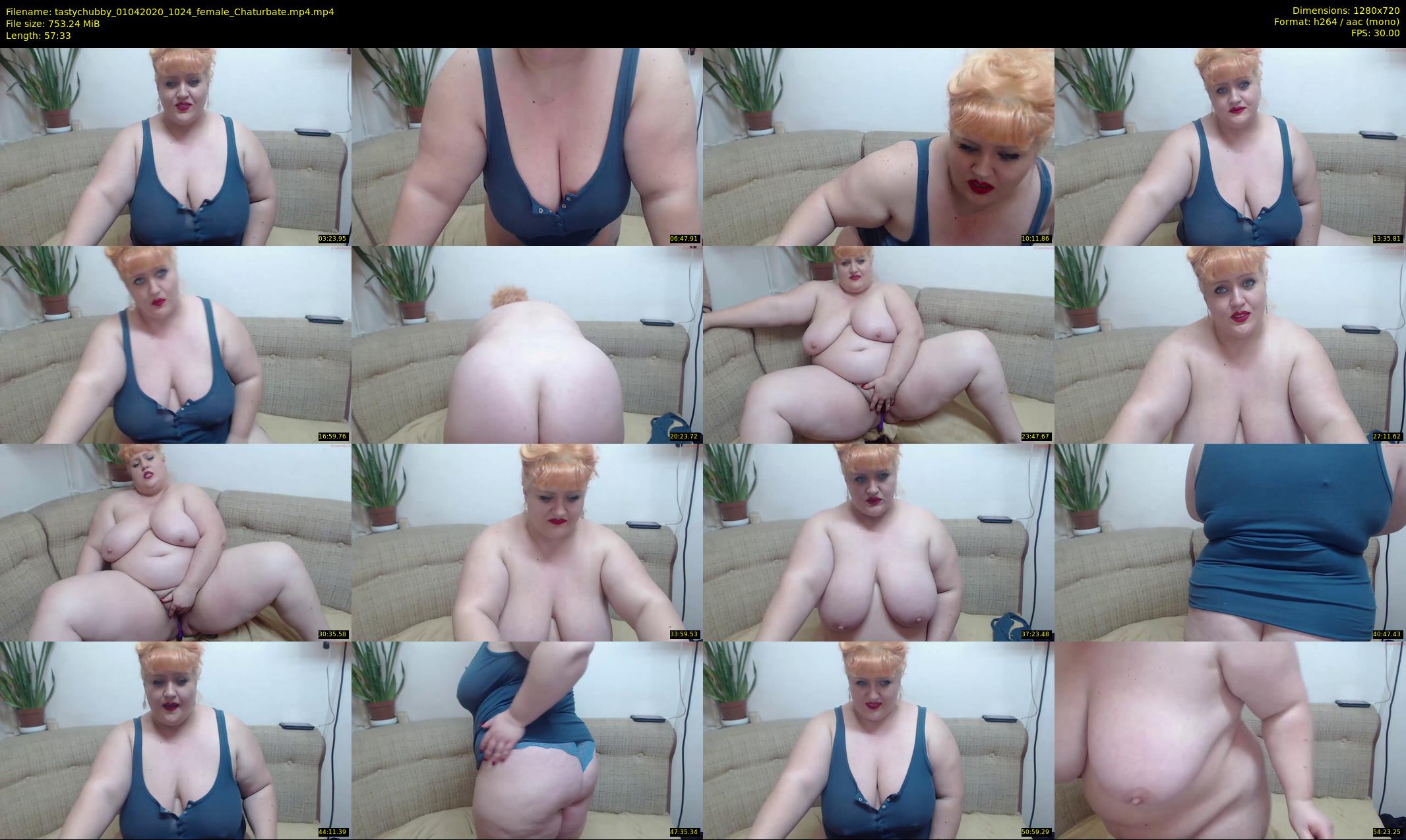 tastychubby — 58 minute Chaturbate female cam show recording, 720p, Apr 1, 2020