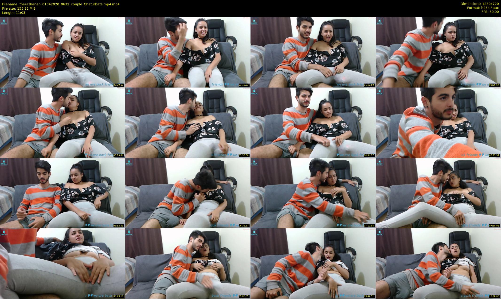 therazhanen — 12 minute Chaturbate couple cam show recording, 720p, Apr 1, 2020