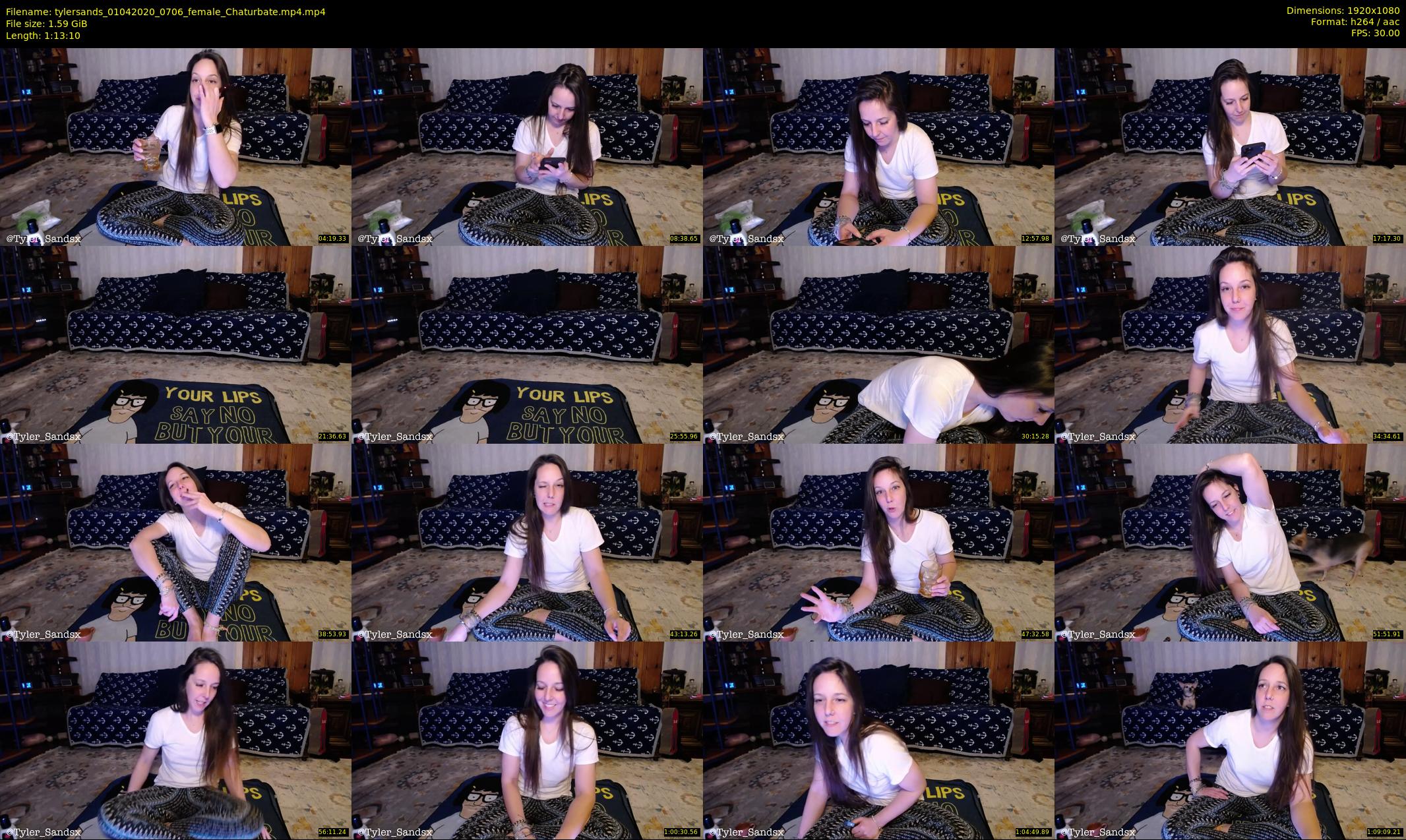 tylersands — 74 minute Chaturbate female cam show recording, 1080p, Apr 1, 2020