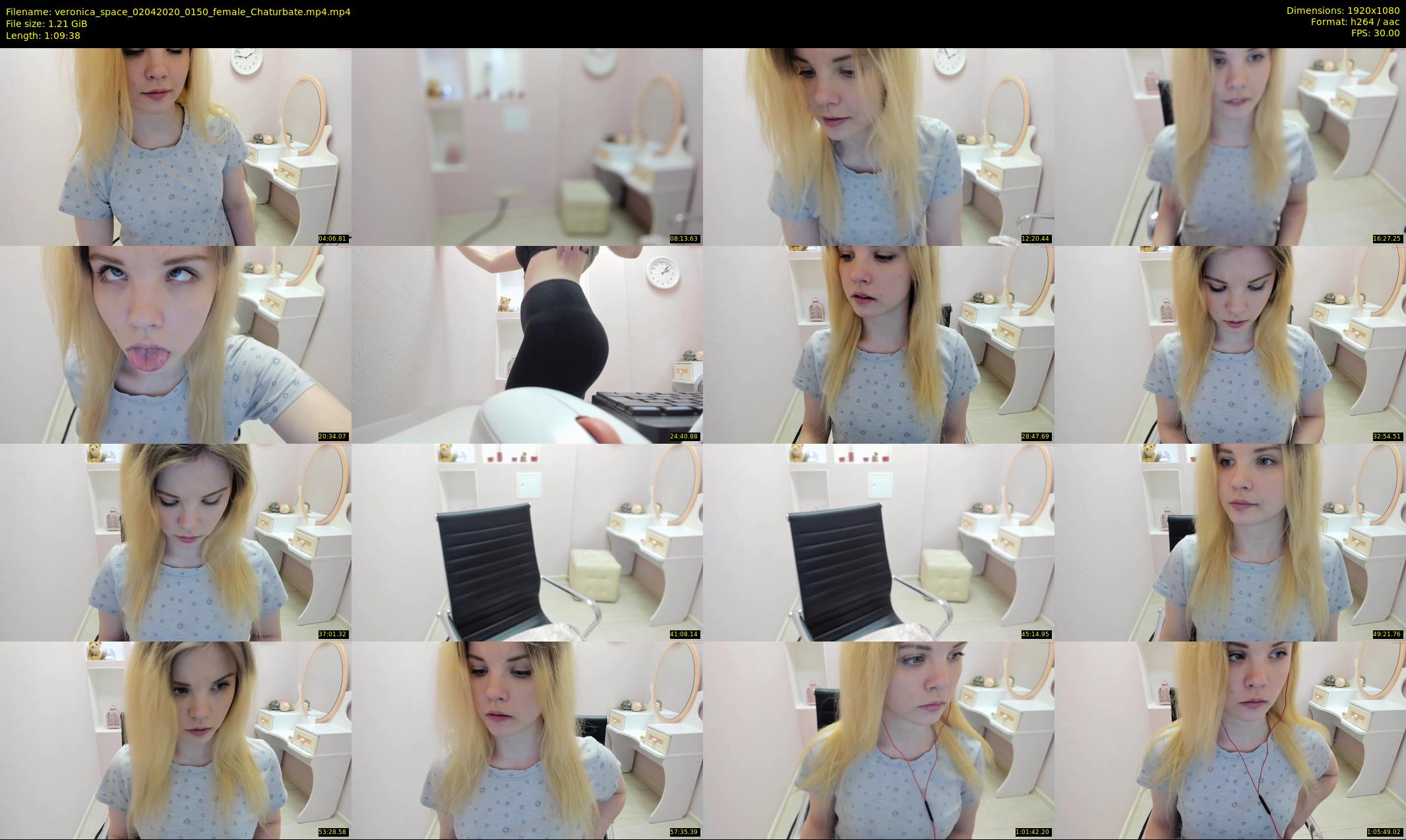 veronica_space — 70 minute Chaturbate female cam show recording, 1080p, Apr 2, 2020