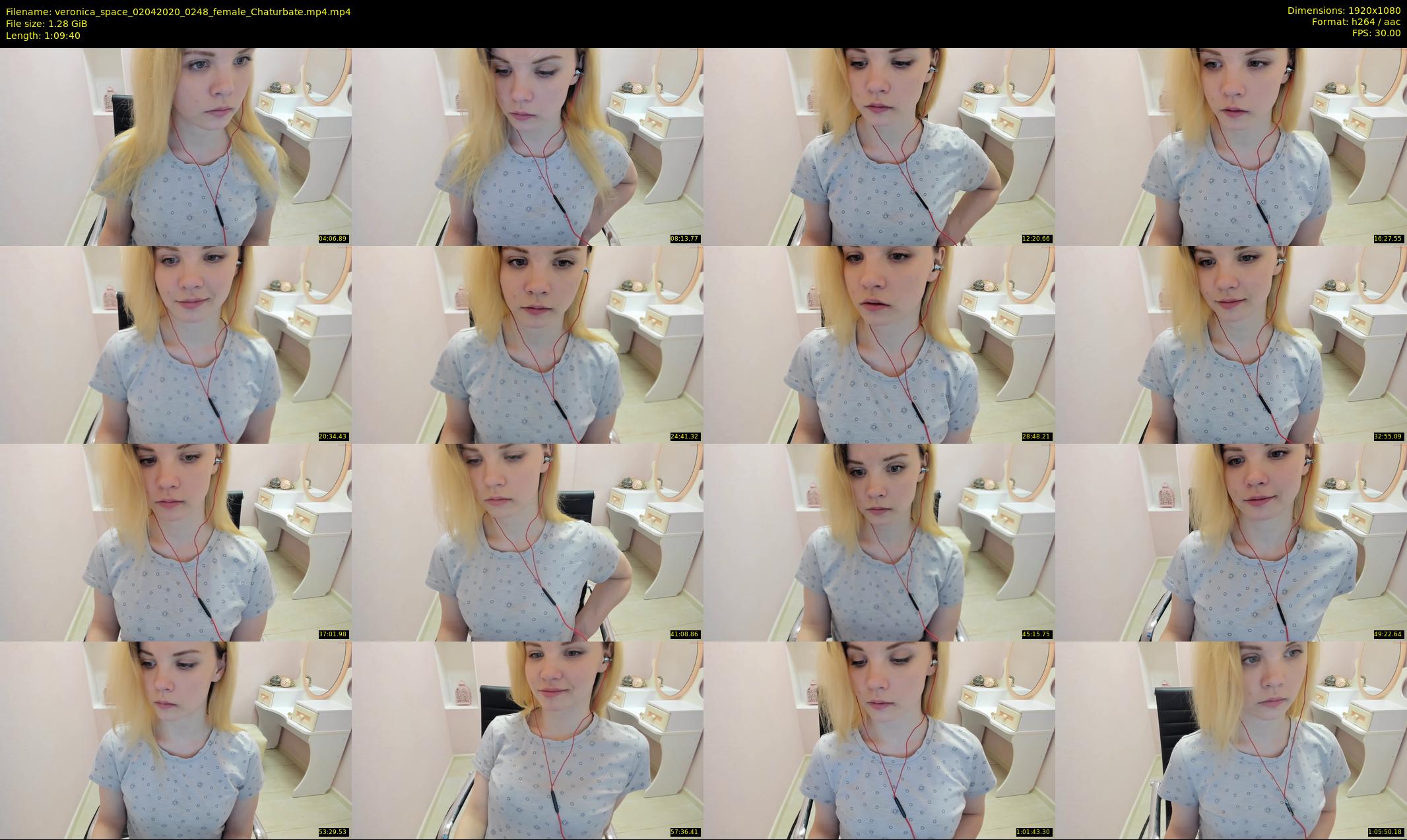 veronica_space — 70 minute Chaturbate female cam show recording, 1080p, Apr 2, 2020