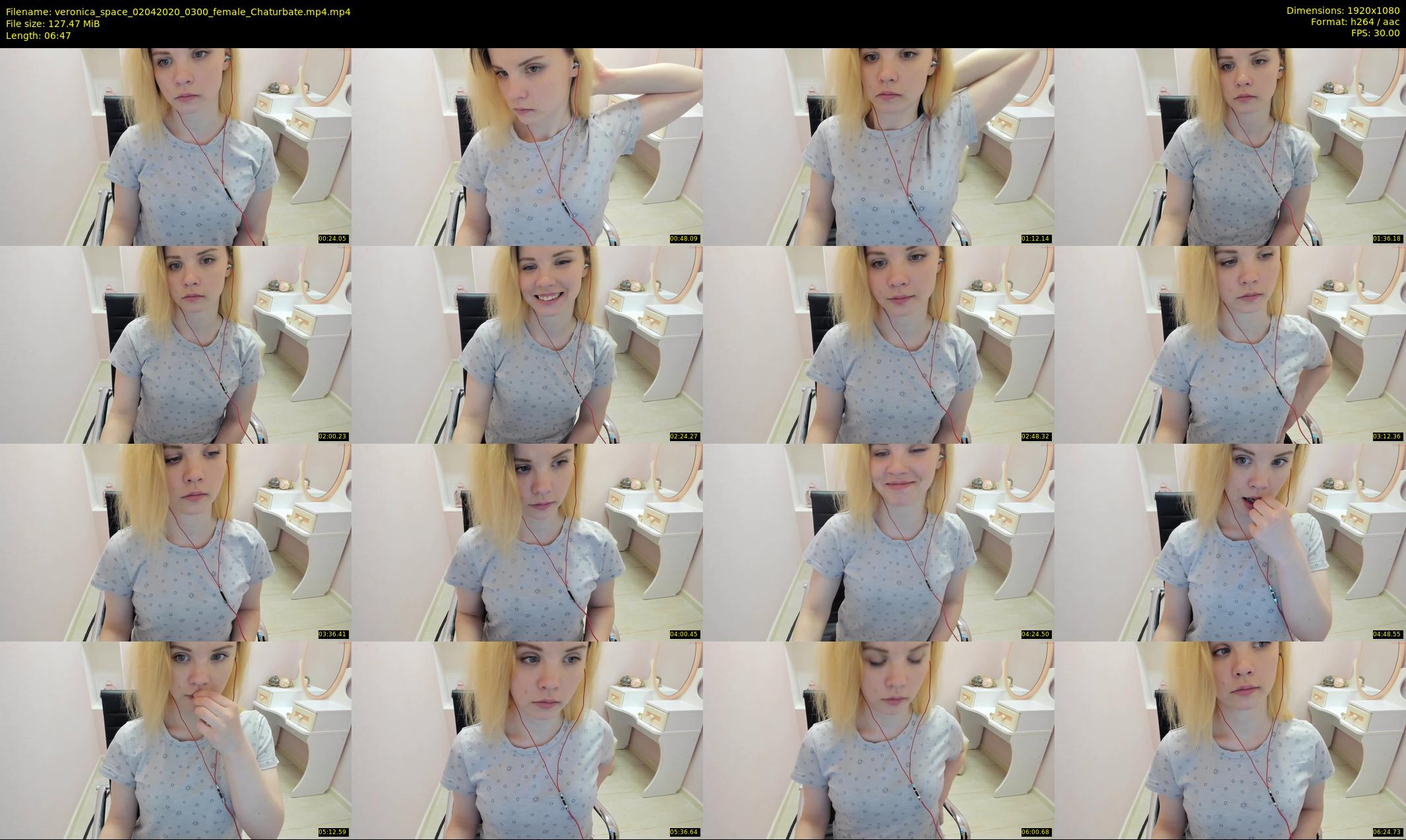 veronica_space — 7 minute Chaturbate female cam show recording, 1080p, Apr 2, 2020