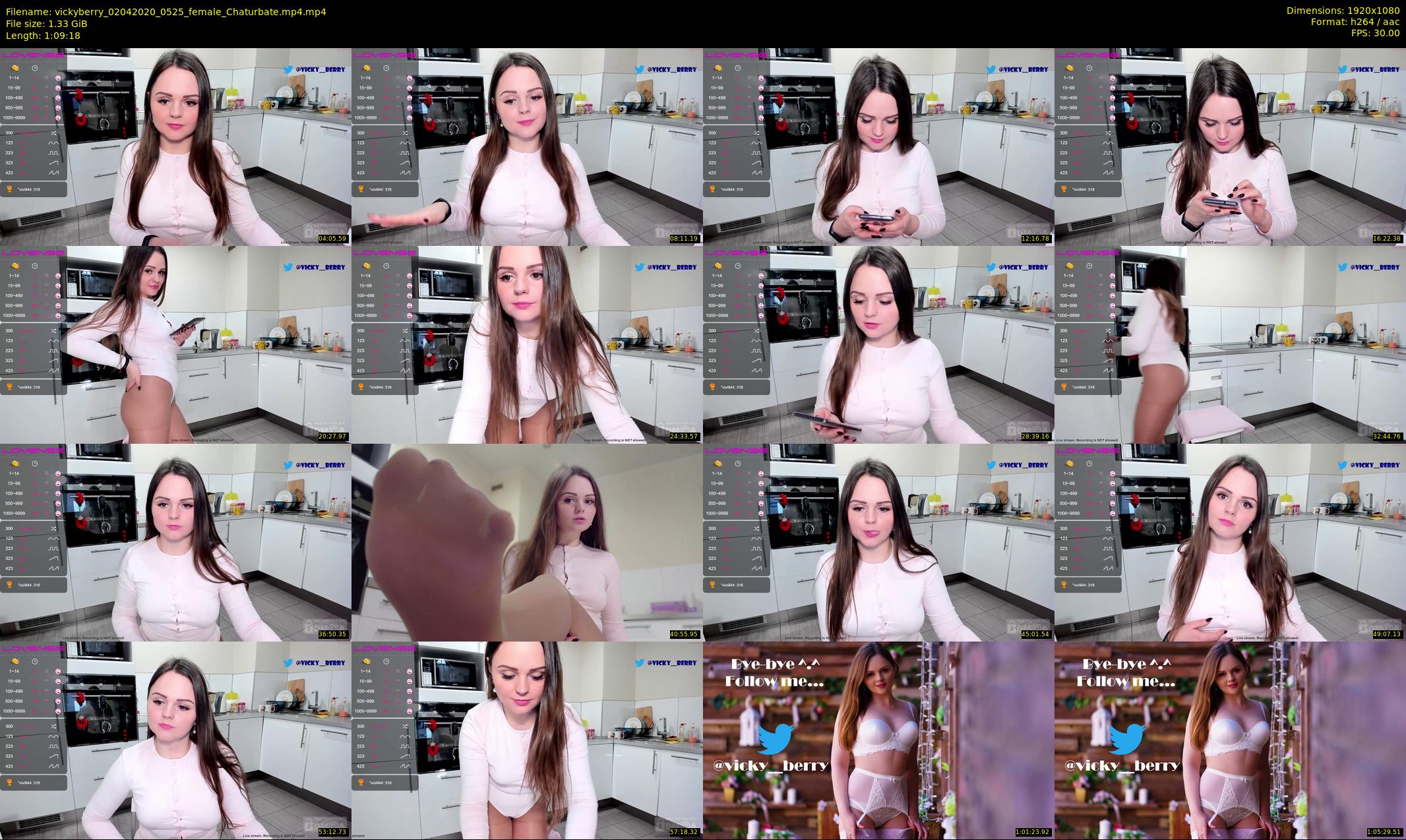 vickyberry — 70 minute Chaturbate female cam show recording, 1080p, Apr 2, 2020