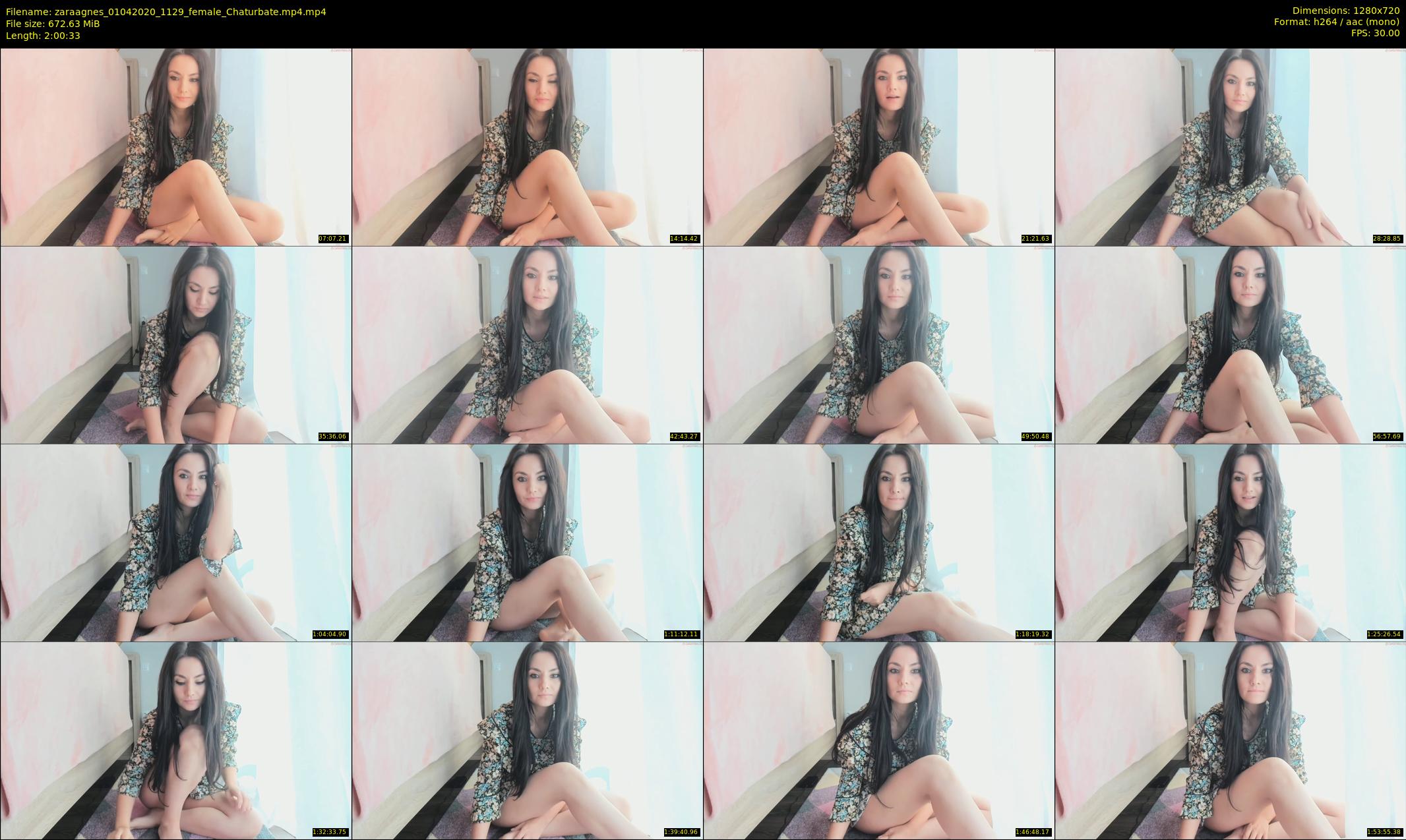 zaraagnes — 121 minute Chaturbate female cam show recording, 720p, Apr 1, 2020