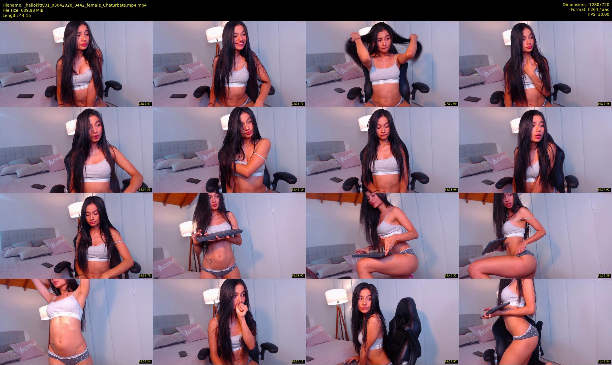 _hellokitty01 — 45 minute Chaturbate female cam show recording, 720p, Apr 3, 2020