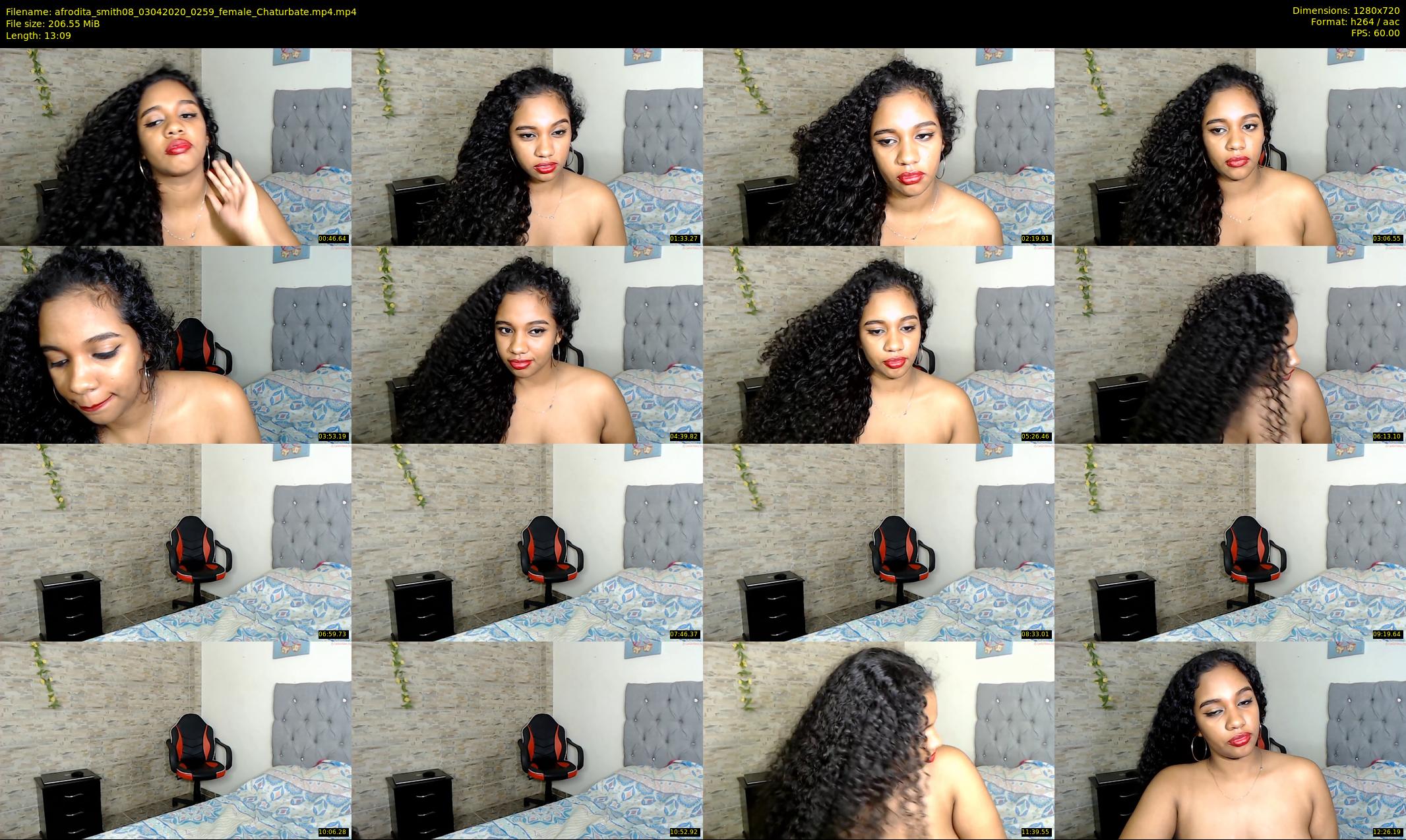 afrodita_smith08 — 14 minute Chaturbate female cam show recording, 720p, Apr 3, 2020