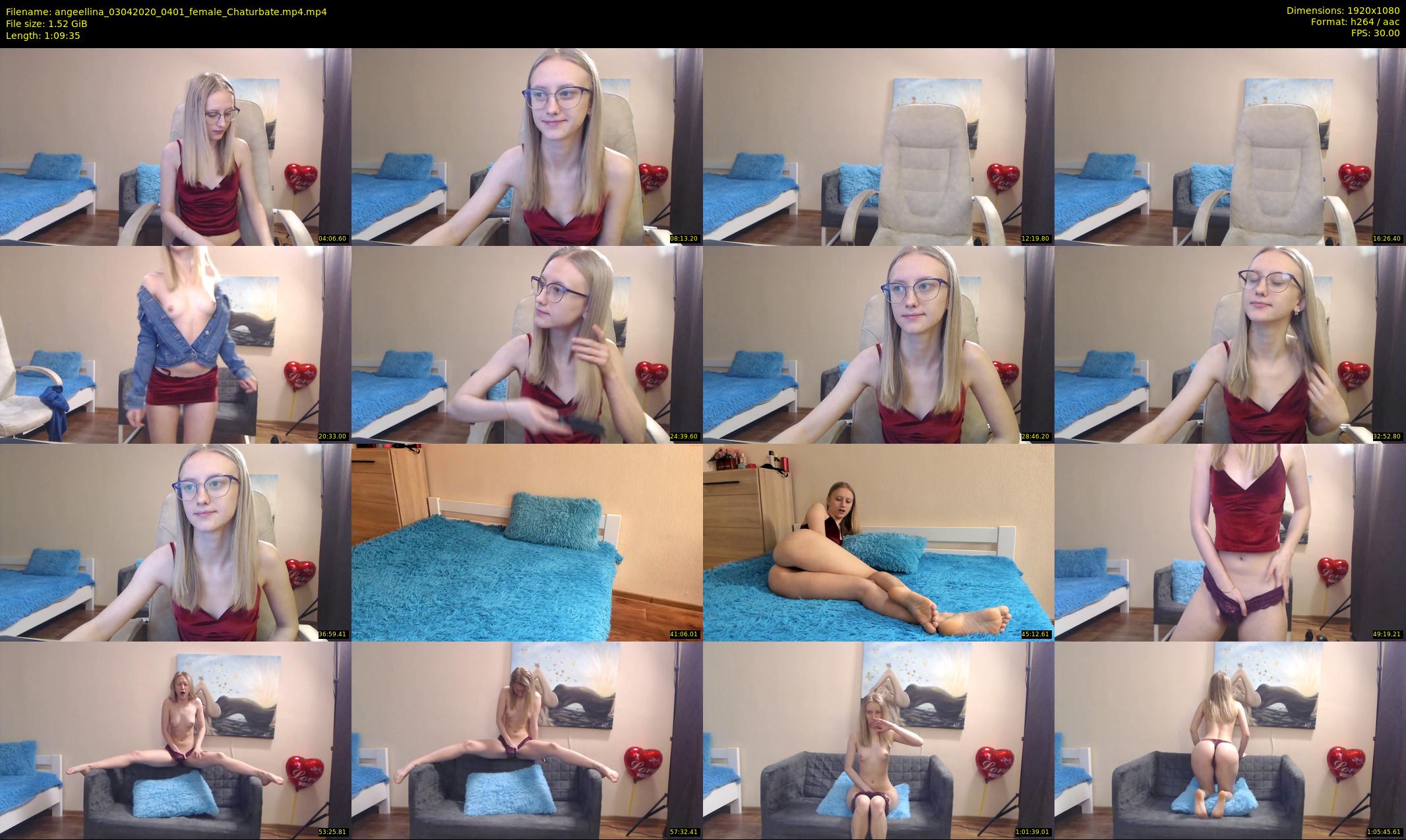 angeellina — 70 minute Chaturbate female cam show recording, 1080p, Apr 3, 2020