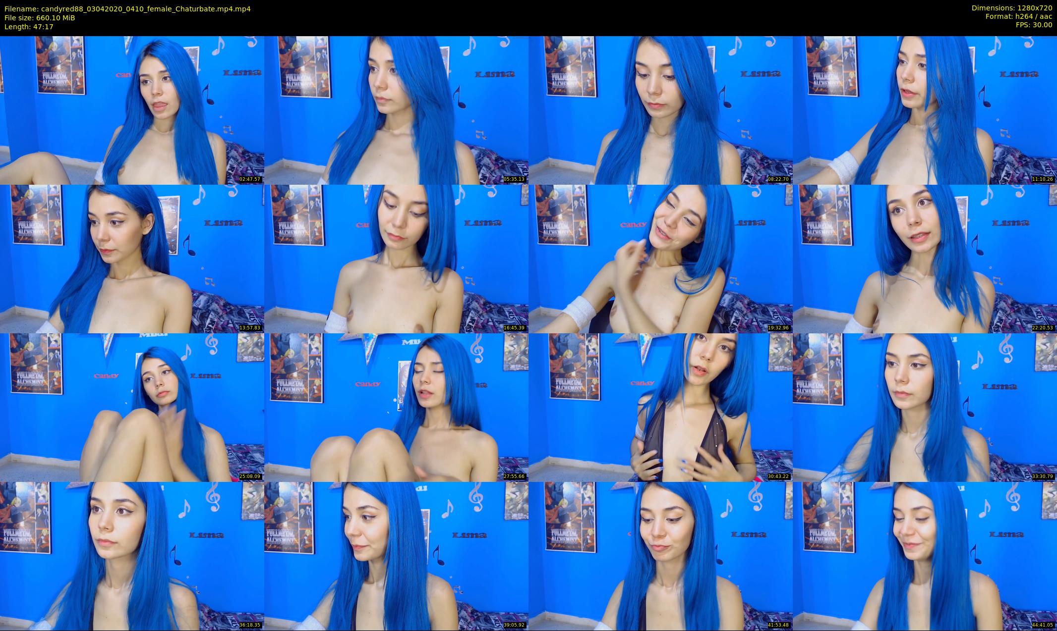 candyred88 — 48 minute Chaturbate female cam show recording, 720p, Apr 3, 2020