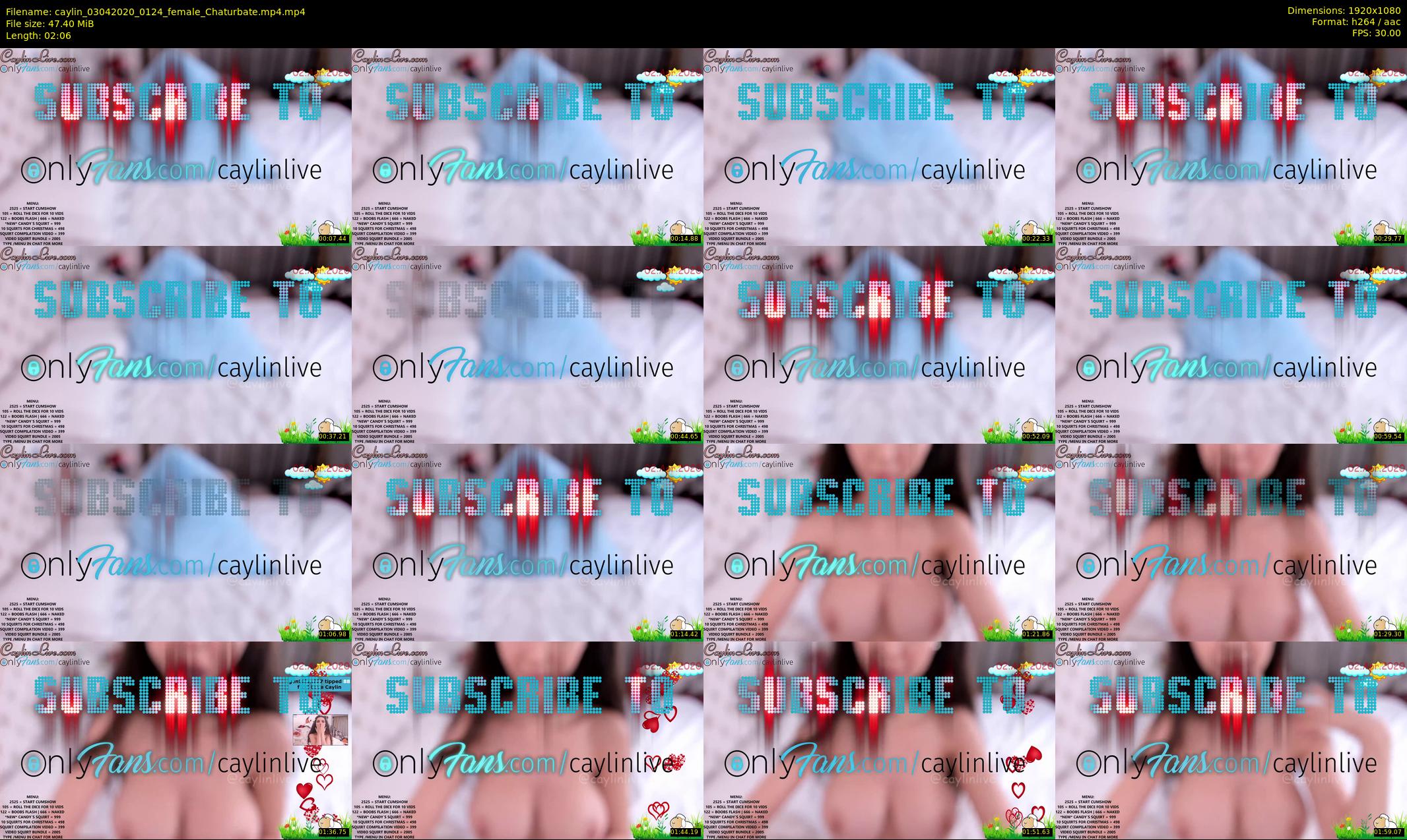 caylin — 3 minute Chaturbate female cam show recording, 1080p, Apr 3, 2020