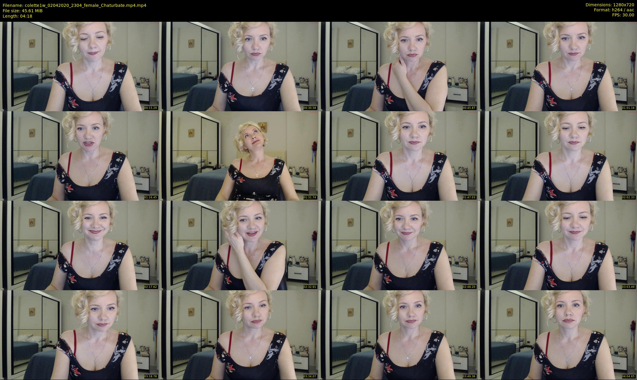colette1w — 5 minute Chaturbate female cam show recording, 720p, Apr 2, 2020