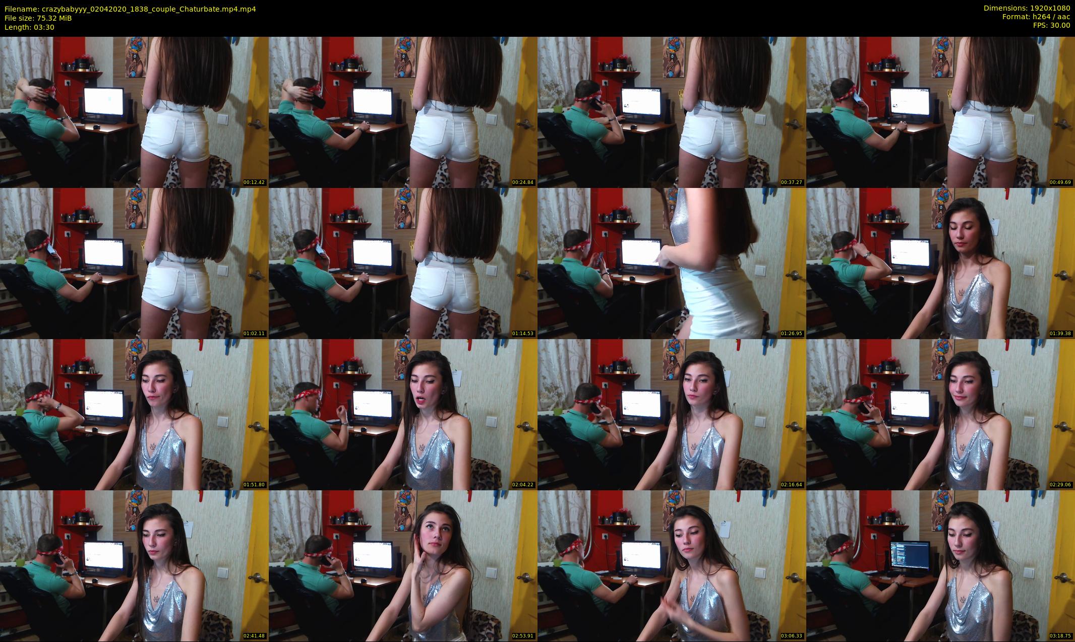crazybabyyy — 4 minute Chaturbate couple cam show recording, 1080p, Apr 2, 2020