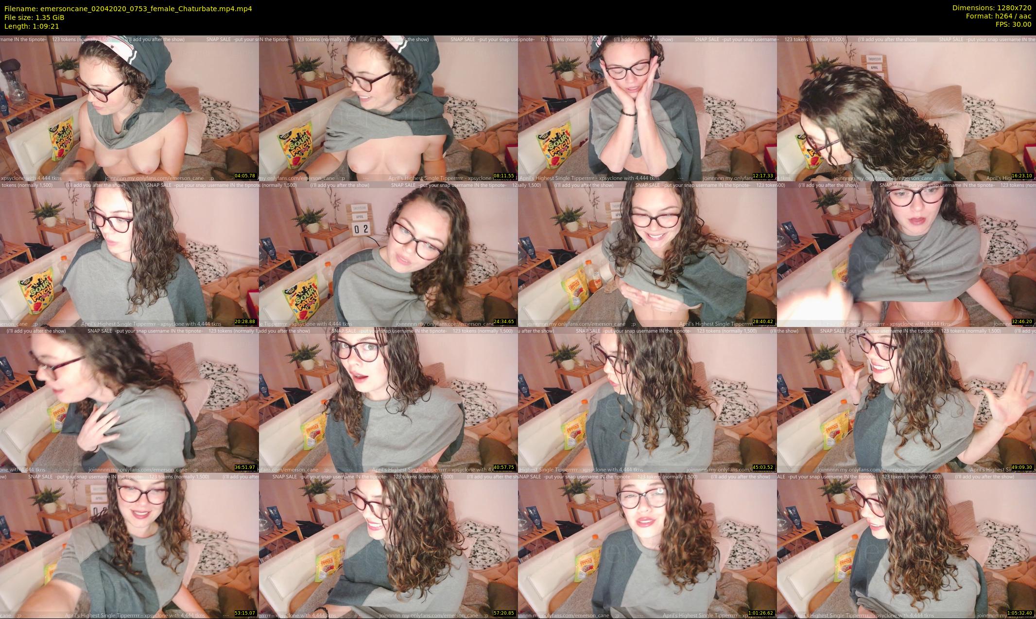 emersoncane — 70 minute Chaturbate female cam show recording, 720p, Apr 2, 2020