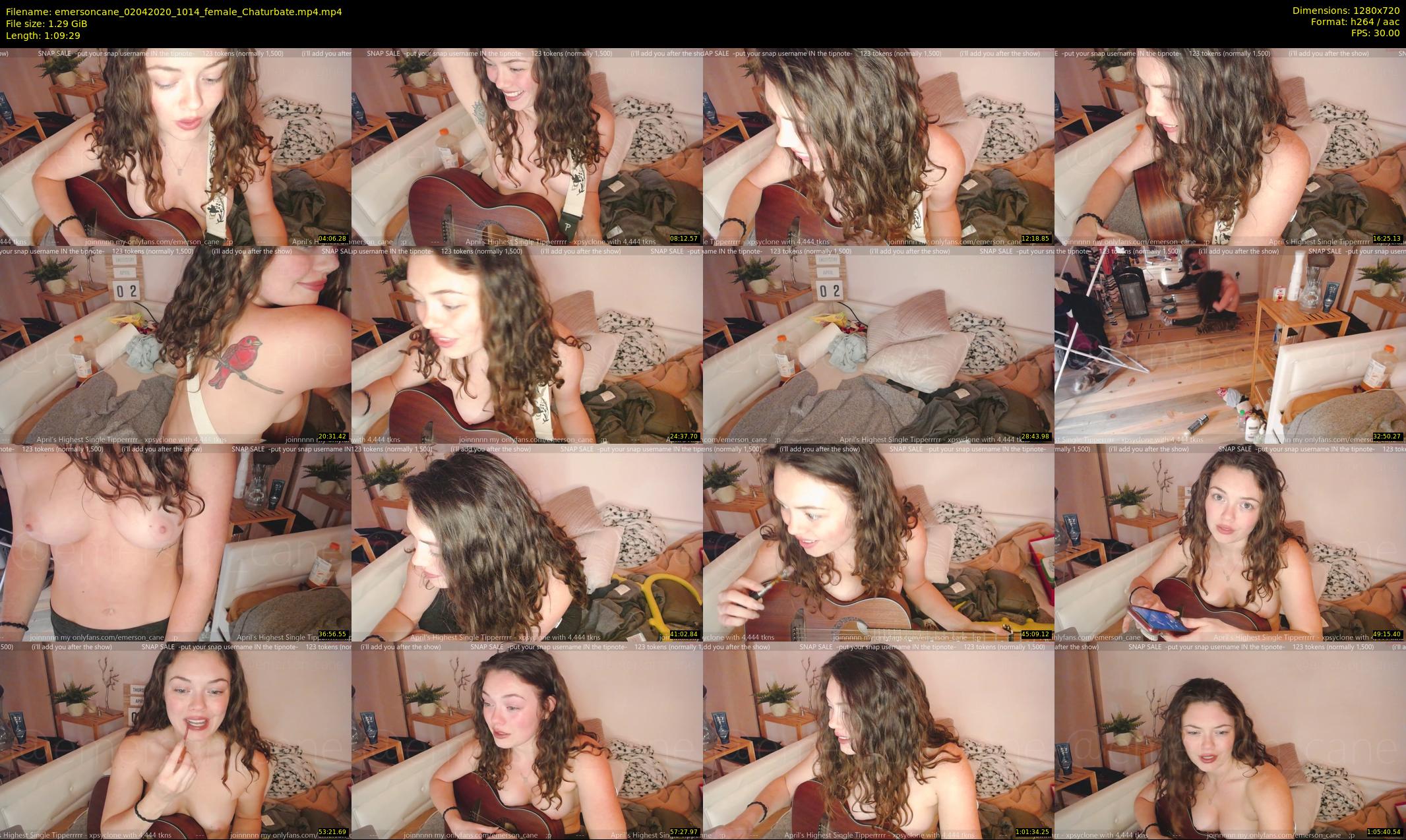 emersoncane — 70 minute Chaturbate female cam show recording, 720p, Apr 2, 2020