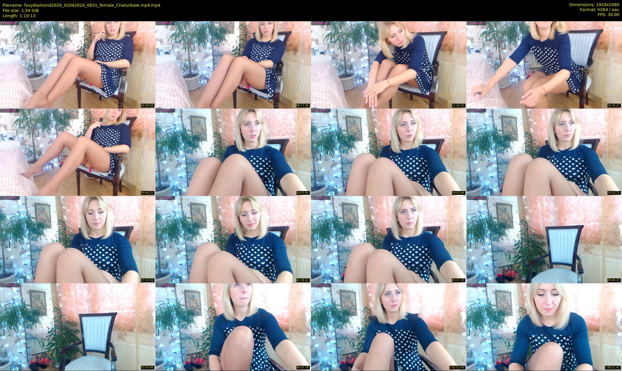 foxydiamond2020 — 71 minute Chaturbate female cam show recording, 1080p, Apr 2, 2020